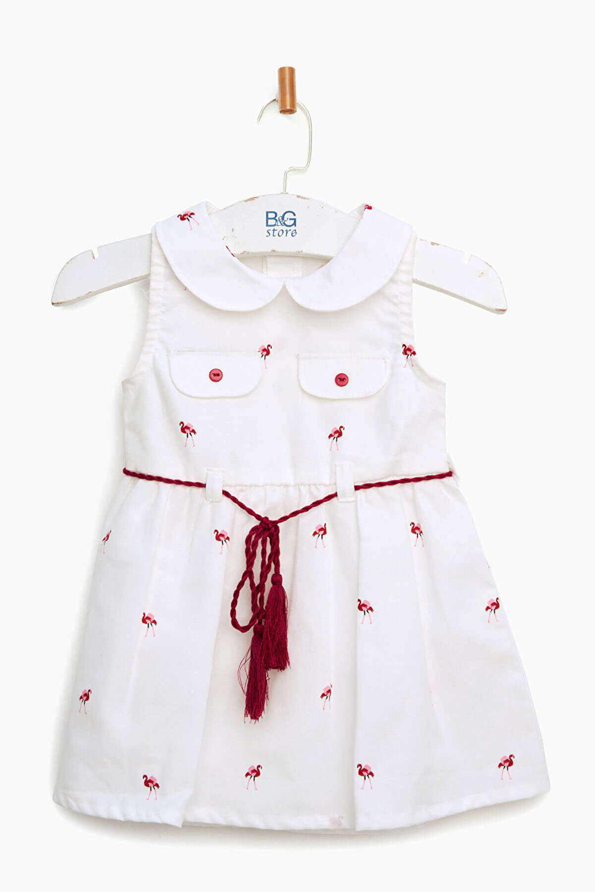 BG Baby Beyaz Kız Bebek Elbise 18SS0BG2909