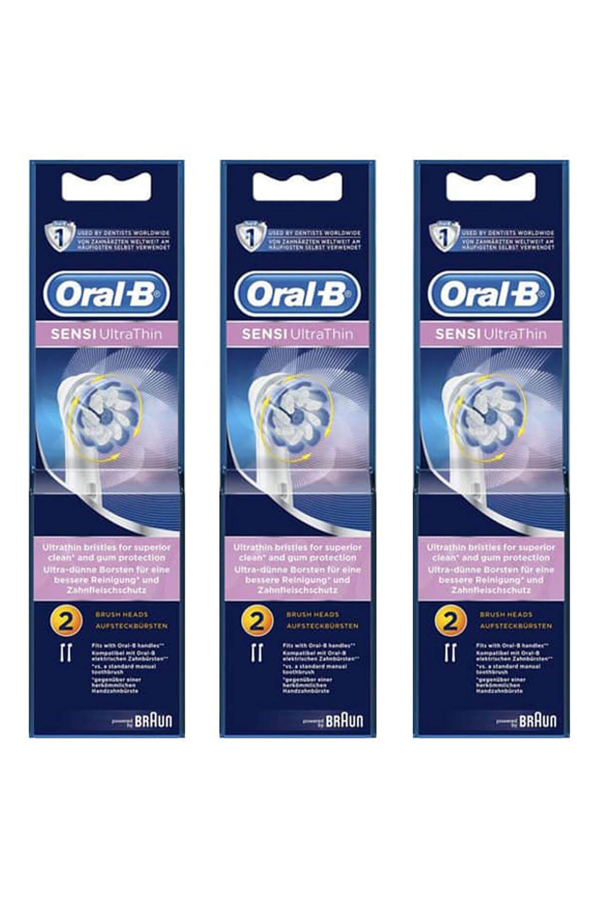 Oral-B Diş Fırçası Yedek Başlığı Sensitive Ultra Thin 2'li x 3 Adet