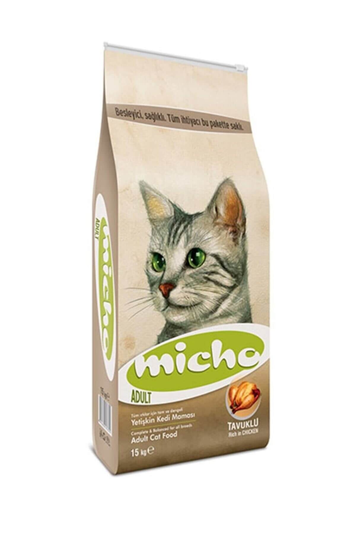 Micho Tavuklu (Hamsi-Pirinç eşliğinde) Yetişkin Kedi Maması 15 Kg