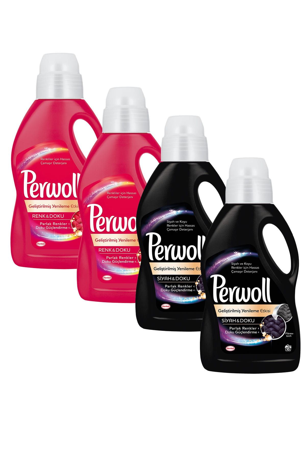 Perwoll Çamaşır Deterjanı 1lt 4'lü Set (Color + Black)