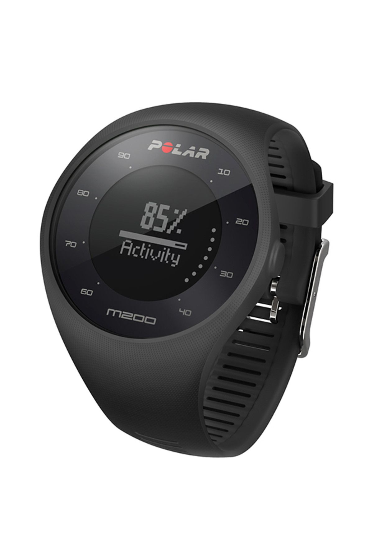 Polar Watch M200 Bilekten Nabız Ölçen GPSli Koşu Saati Siyah Renk + Kı