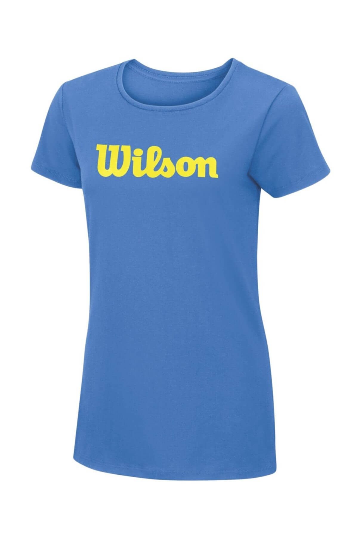 Wilson Kadın T-Shirt Script Cotton Tee  Mavi (Regatta) ( WRA75820