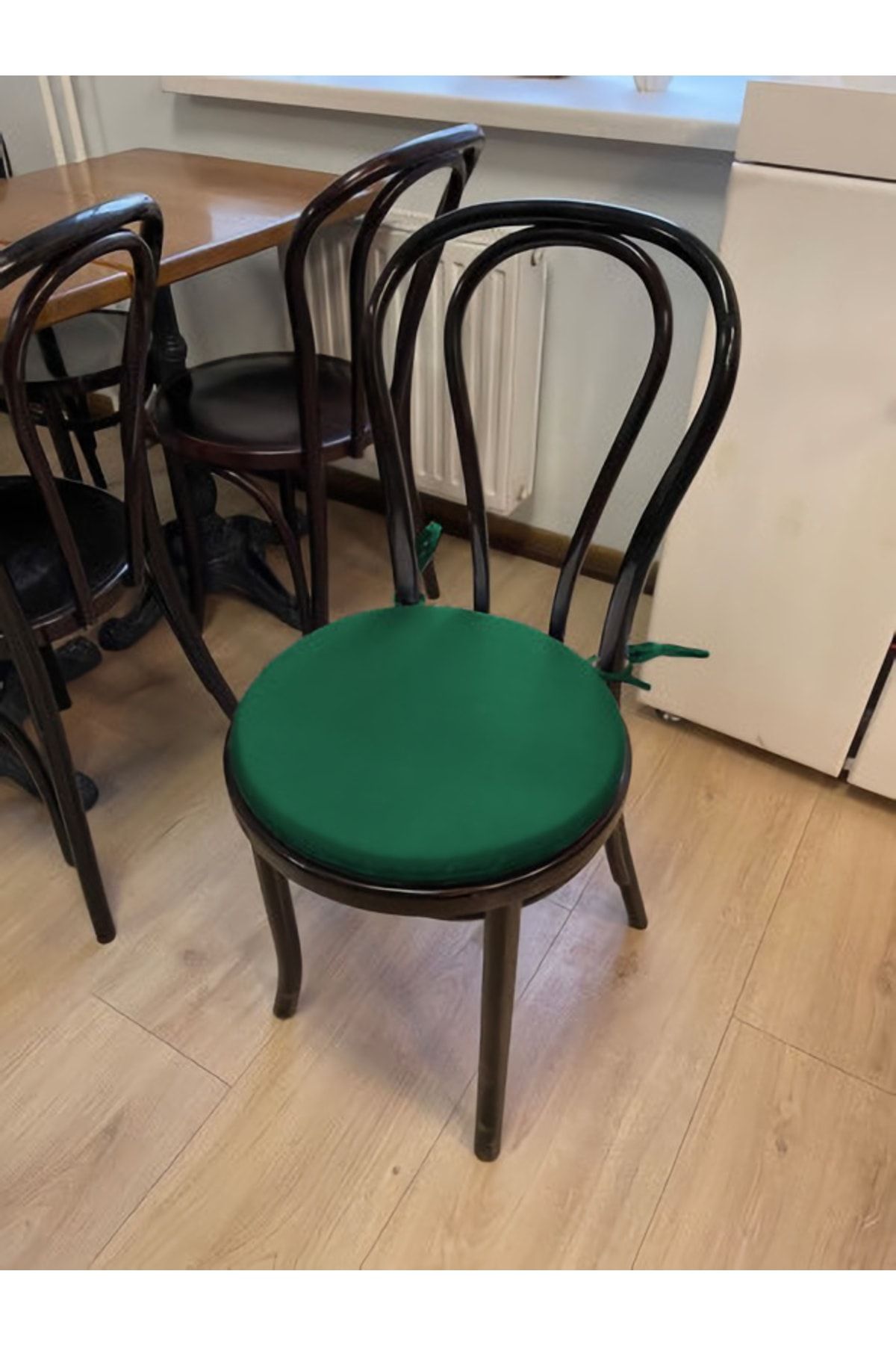 puffiber Yuvarlak Sandalye Minderi,fermuarlı, Bağcıklı,yıkanabilir