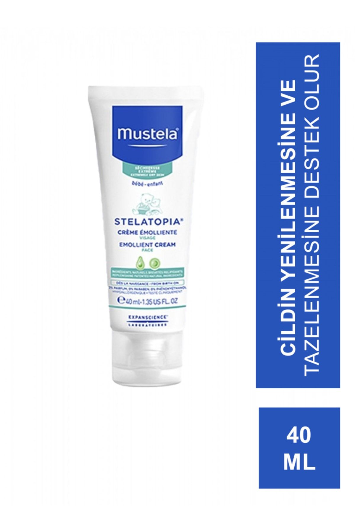 Mustela Stelatopia Emollient Face Cream 40 Ml