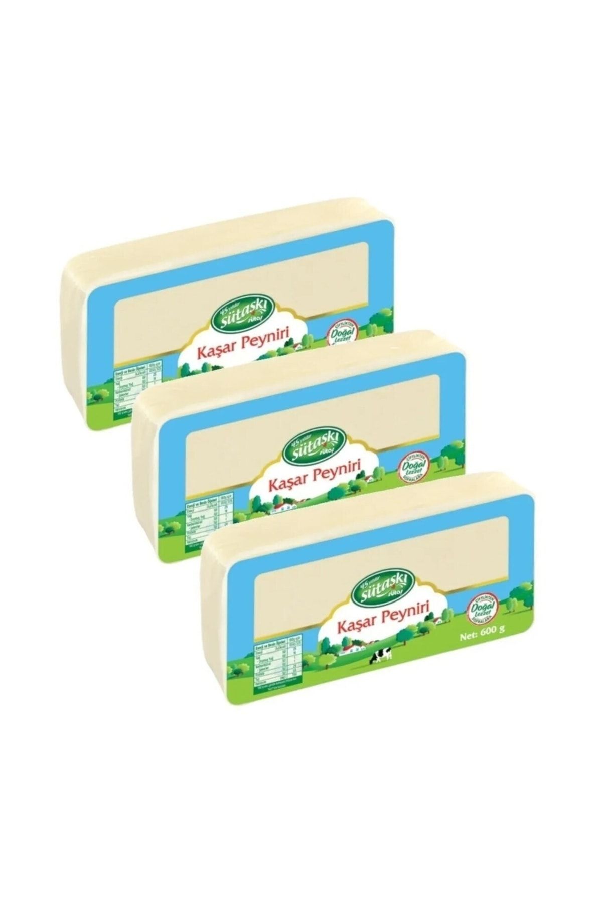 Sütaş 600 Gr Taze Kaşar Peyniri 3 Lü Paket