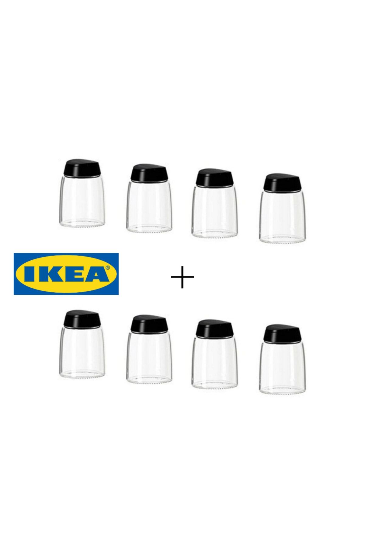 IKEA 365+ Ihardıg 8'li Baharat Kavanozu