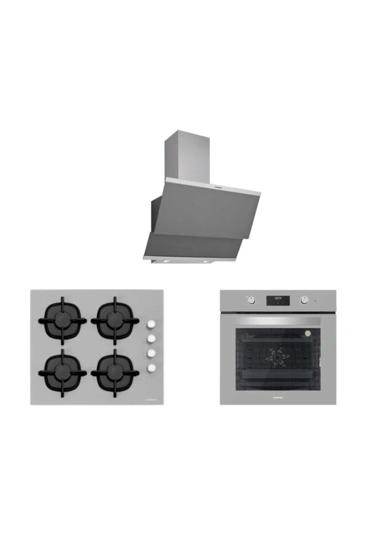 Silverline Gri Cam Ankastre Set Bo6502s02 - Cs5343s01 - 3420 Classy 60