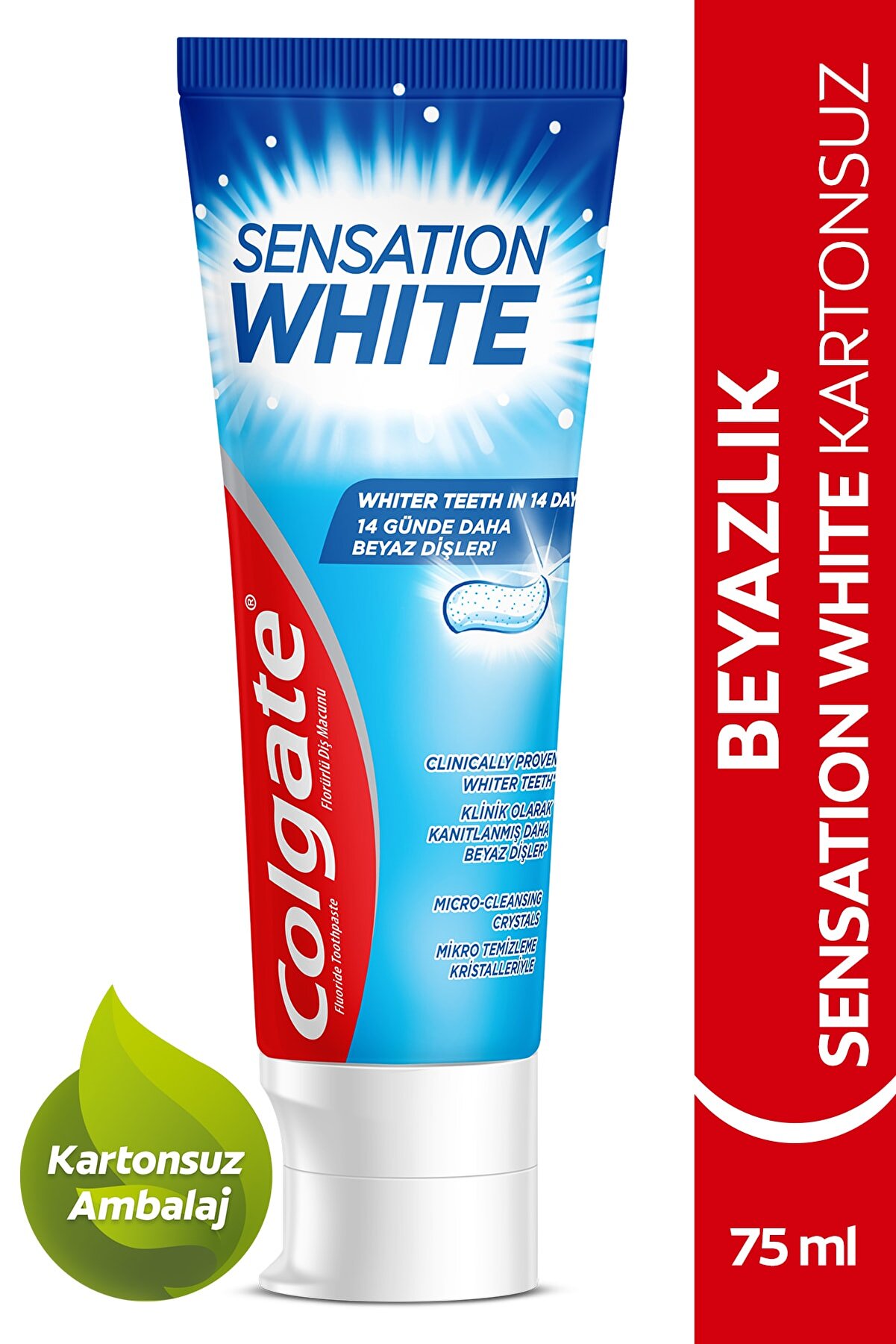 Colgate Sensation White Kartonsuz Beyazlatıcı Diş Macunu 75 ml