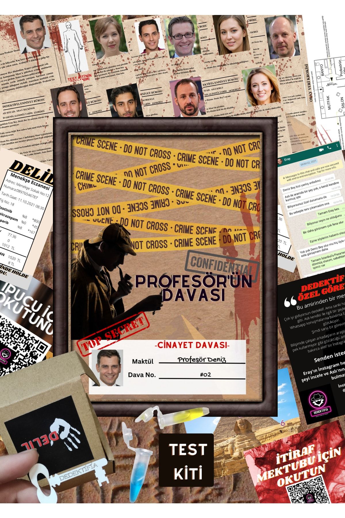 dedektifia Dedektiflik Oyunu Profesörün Davası Cinayet Çözme Oyunu, Dedektif Oyunları,cinayet Çözme