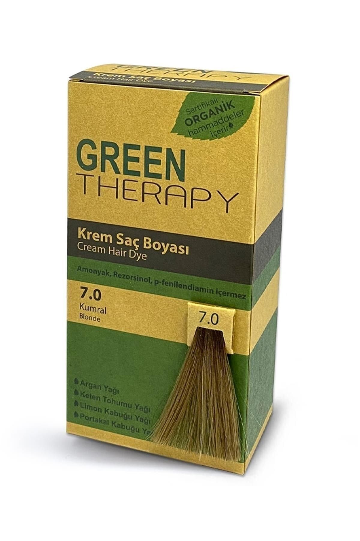 Green Therapy Krem Saç Boyası Argan Yağlı 7.0 Kumral ,,natural1136