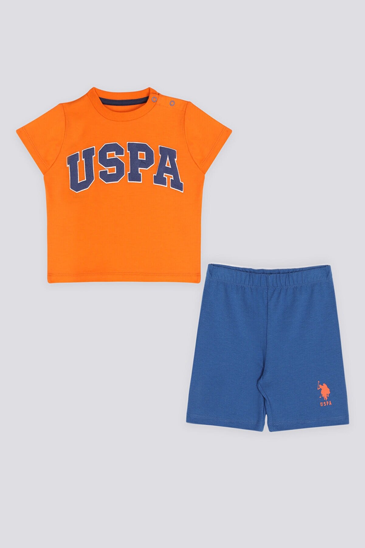 U.s. Polo Assn Vitality Turuncu Bebek Tshirt Takım