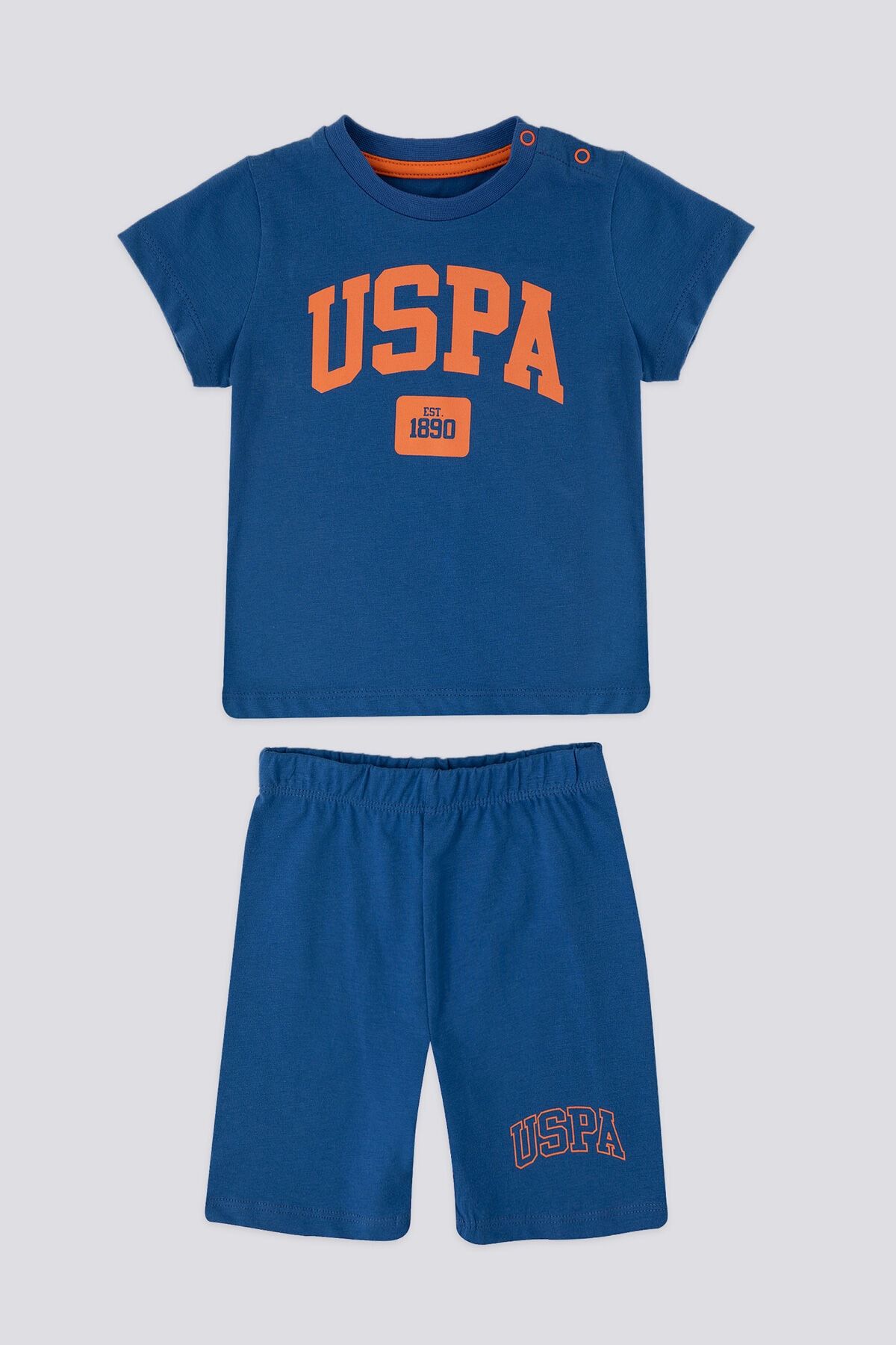 U.S. Polo Assn. Bright Mavi Bebek Tshirt Takım