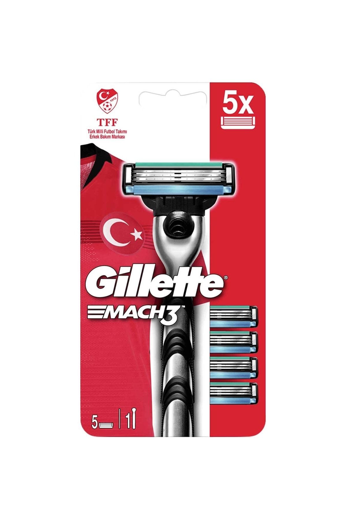 Gillette Mach3 Tıraş Makinesi + 5 Yedekli Tıraş Bıçağı 7702018556212 Kategori: Tıraş Bıçağı
