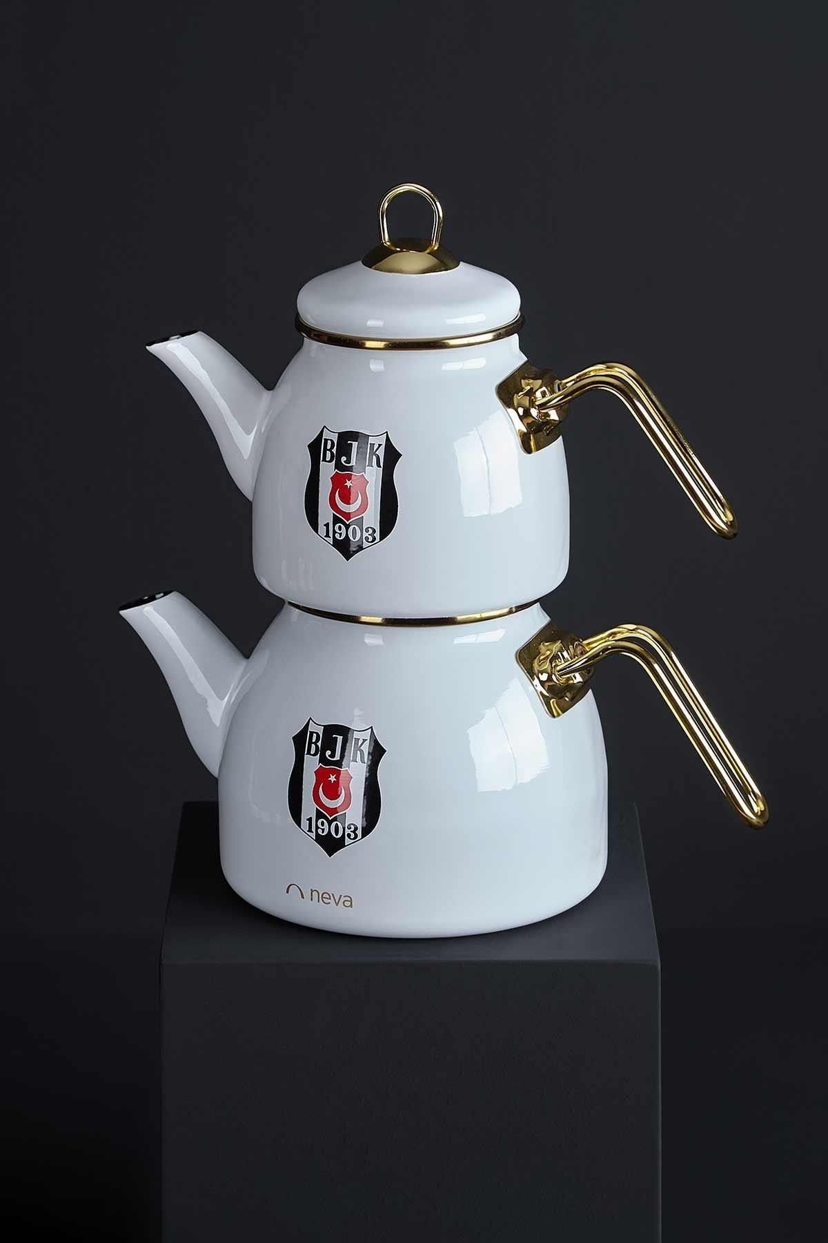 Beşiktaş Neva N3434 Lisanslı Arma Logo Çaydanlık-bjk