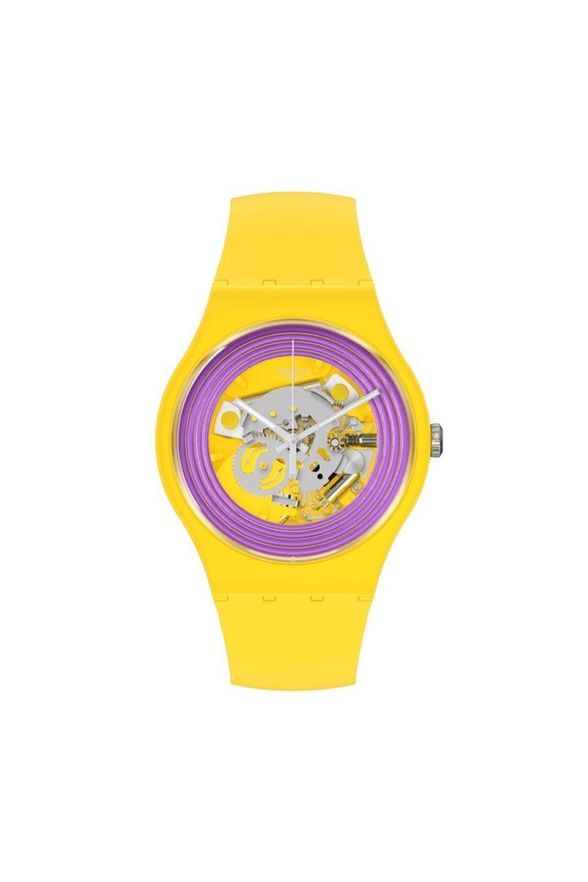 Swatch Purple Rings Yellow Unisex Kol Saati So29j100