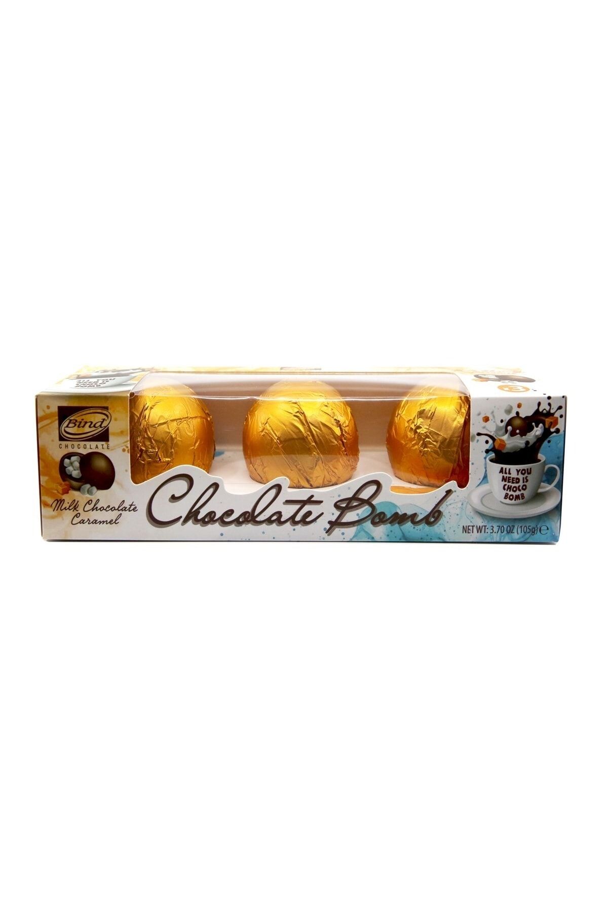 Bind Chocolate Karamel Çikolatalı Marshmallow Bombası 105gr