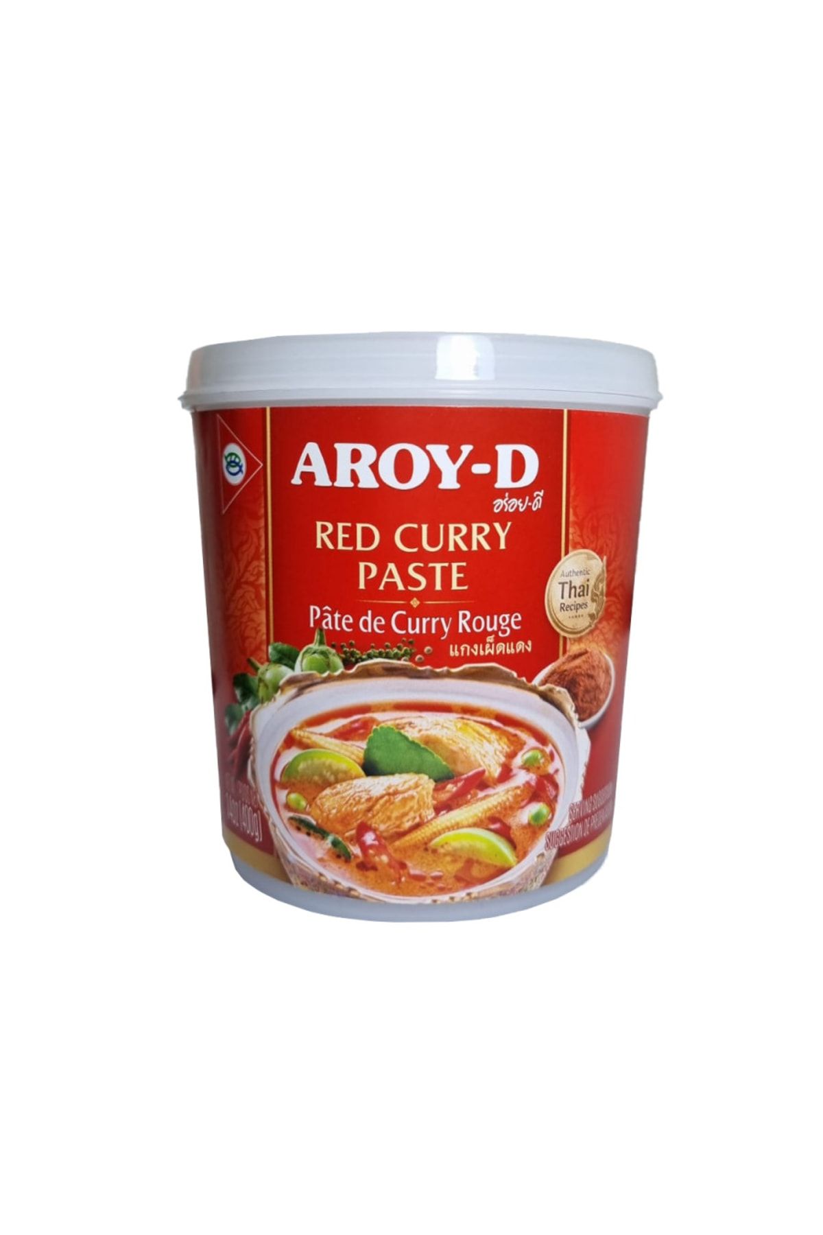 Aroy D Kırmızı Köri Ezmesi 400 Gr. Red Curry Paste Tett: 09/06/2025