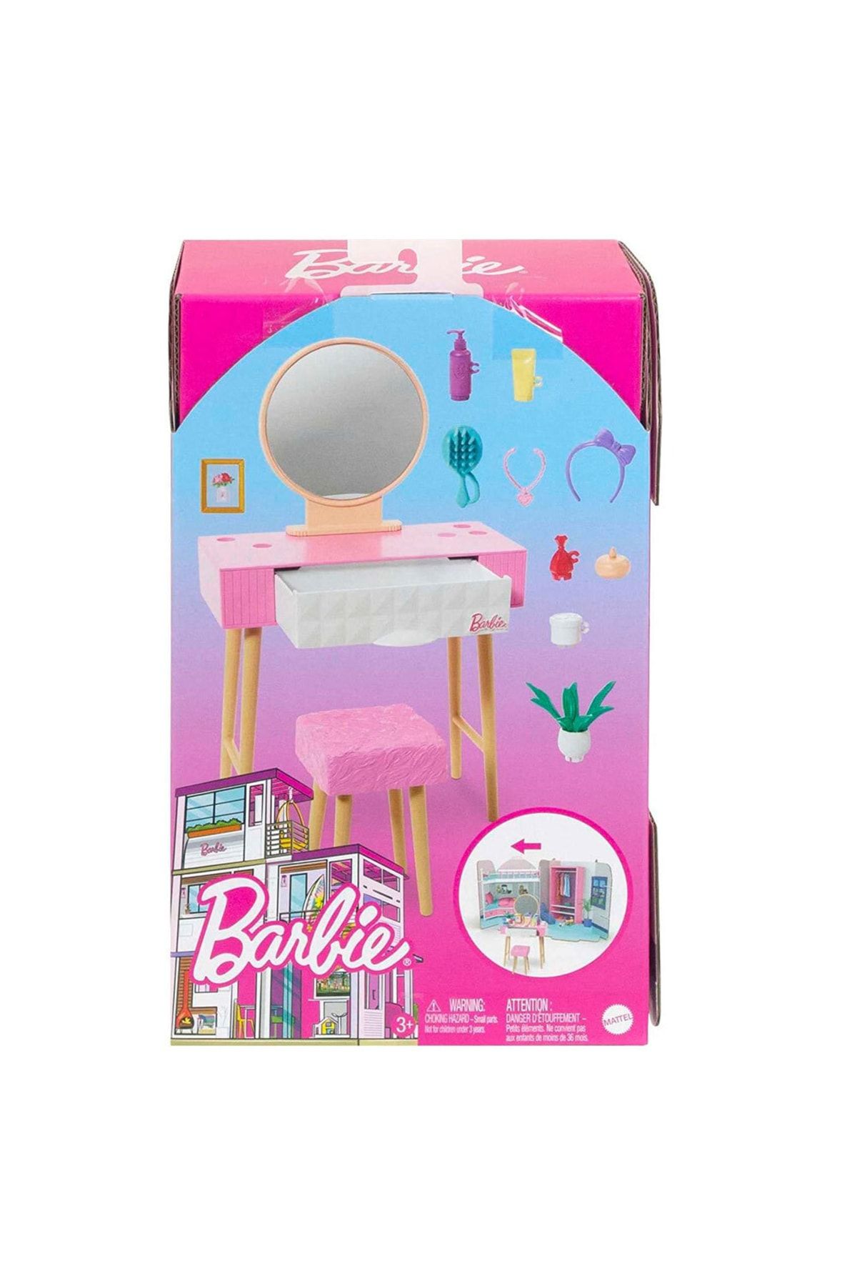 Barbie 'nin Ev Dekorasyonu Oyun Setleri Hjv32-hjv35