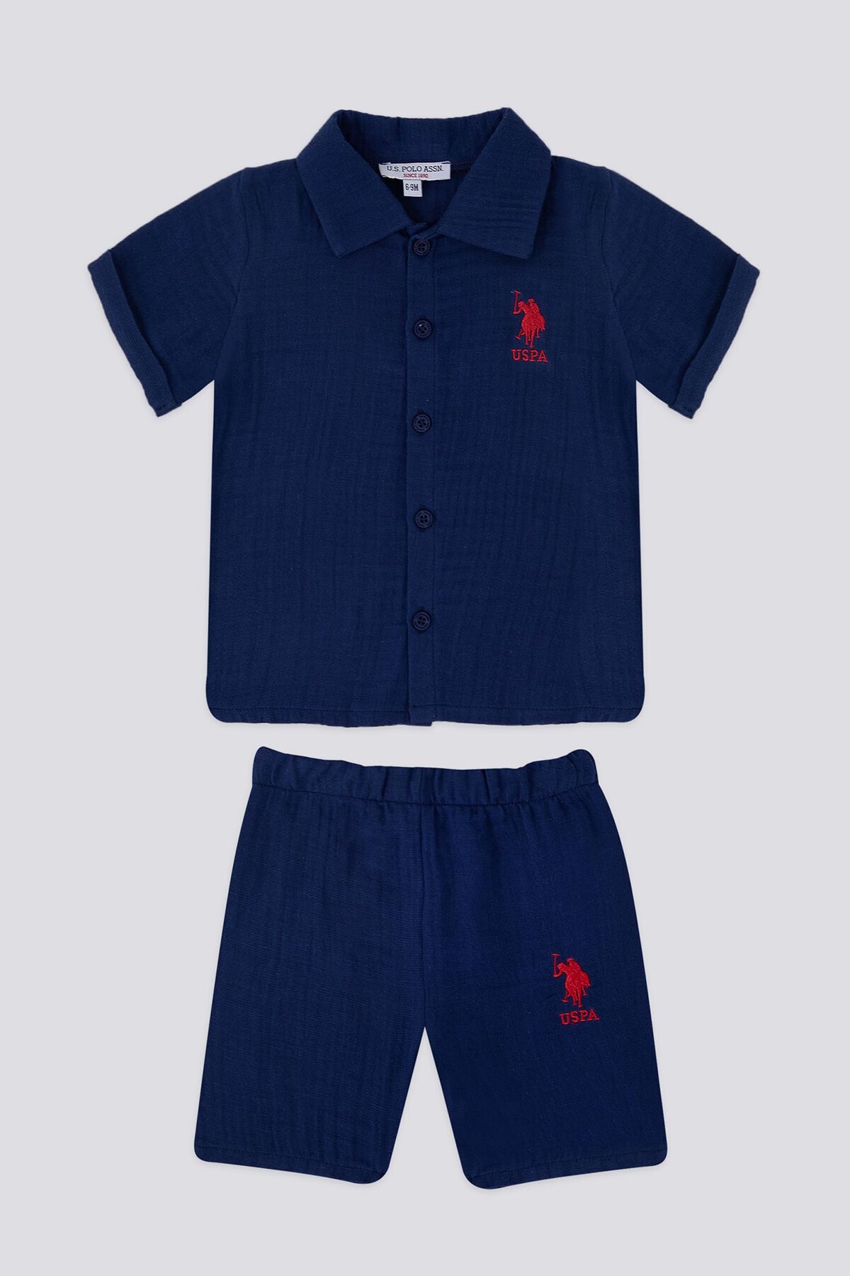U.S. Polo Assn. Kindly Lacivert Bebek Polo Yaka Tshirt Takım