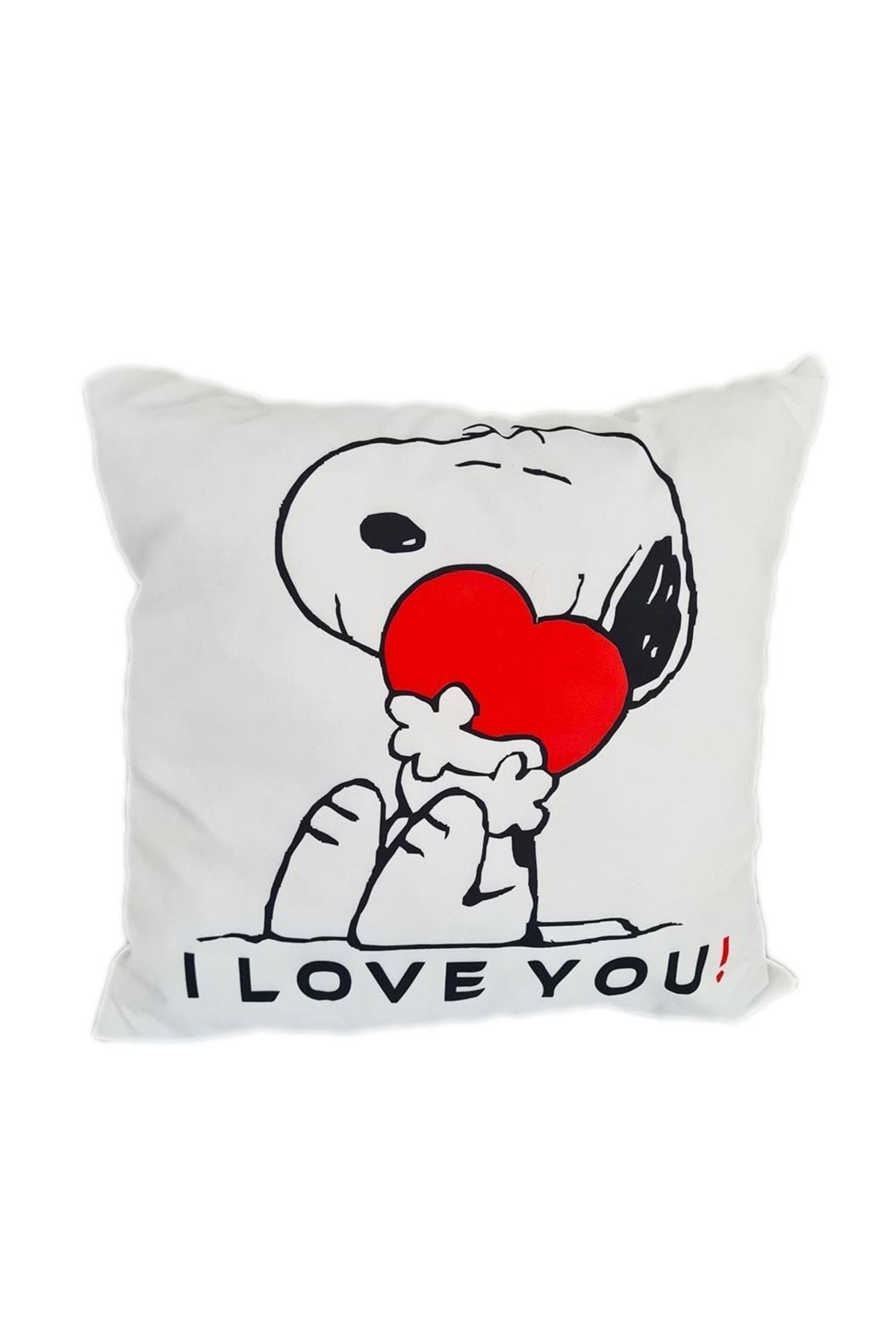 Mashotrend Snoopy I Love You Sevgililer Günü Yastık - Sevgililer Günü - 14 Şubat Sevgiliye Hediye Anneye Hediye