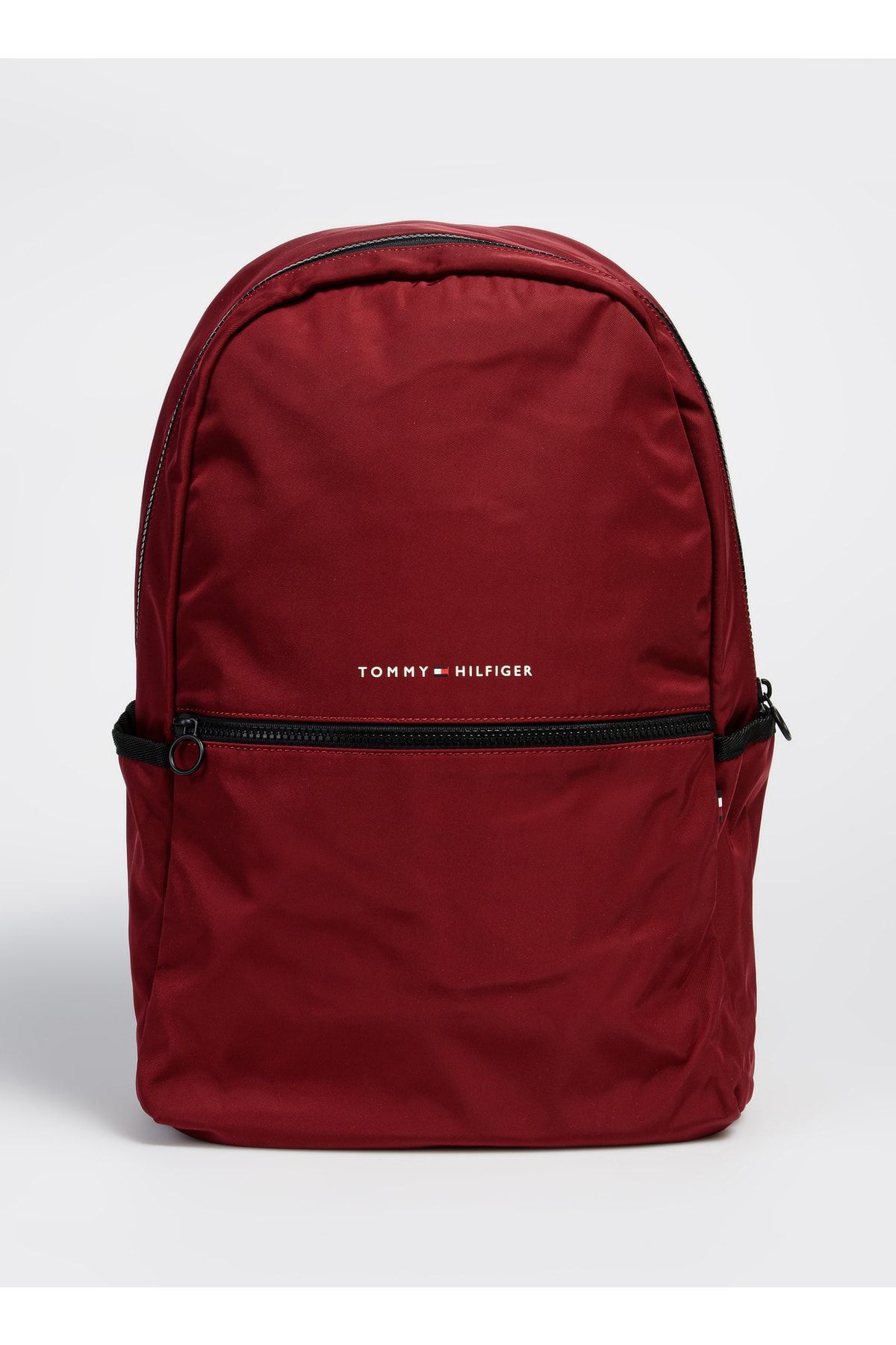 Tommy Hilfiger 45x30x15 Kırmızı Erkek Fermuarlı Sırt Çantası Th Horızon Backpack