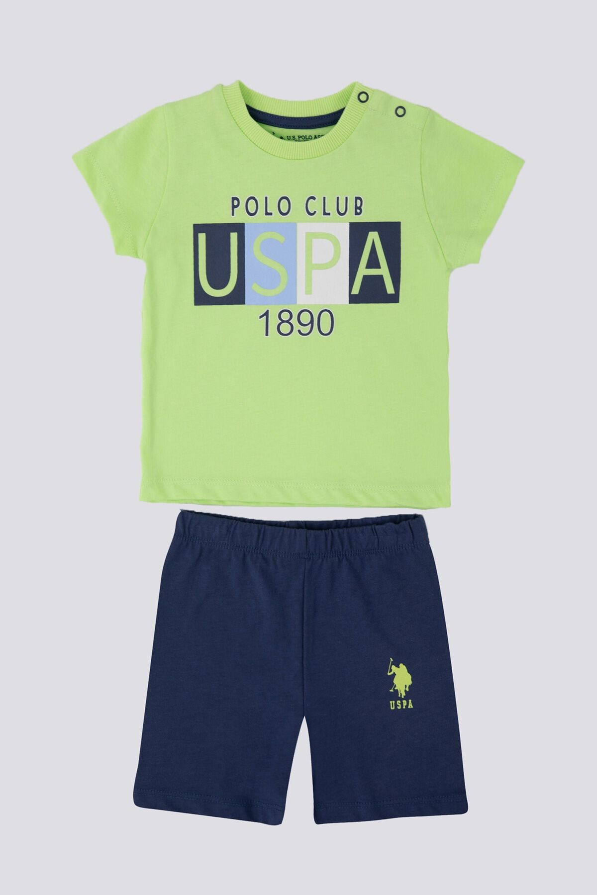 U.S. Polo Assn. U.s. Polo Assn Care Yeşil Bebek Tshirt Takım