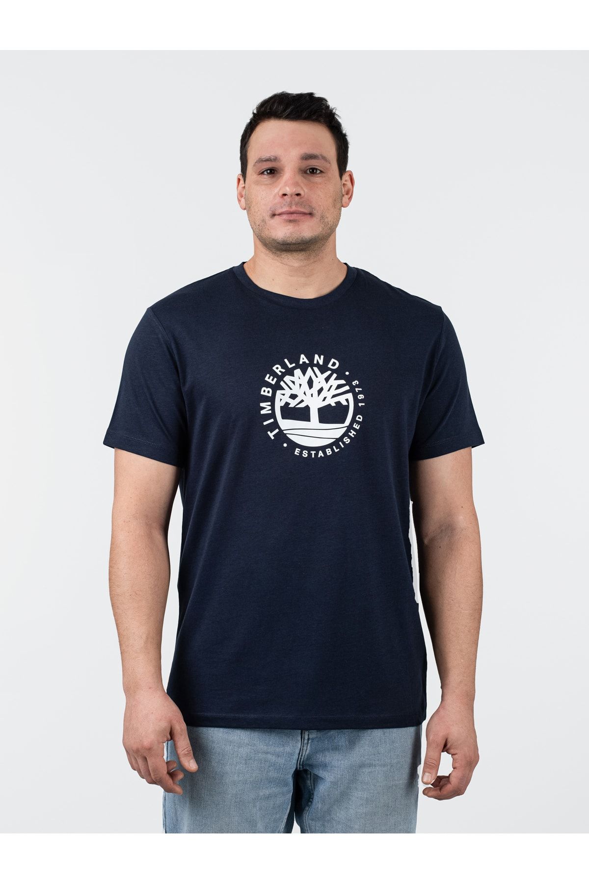 Timberland Ss Refibra Graphic Tee Erkek Lacivert Tshirt Tb0a65xs4331