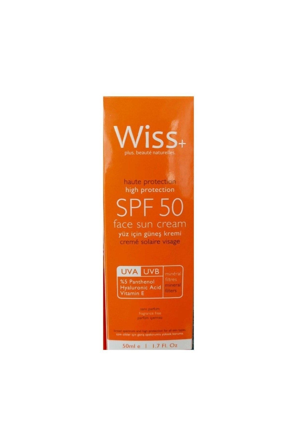 Wiss Face Suncream Spf50 50ml-antioksidan Yüz Için Güneş Kremi