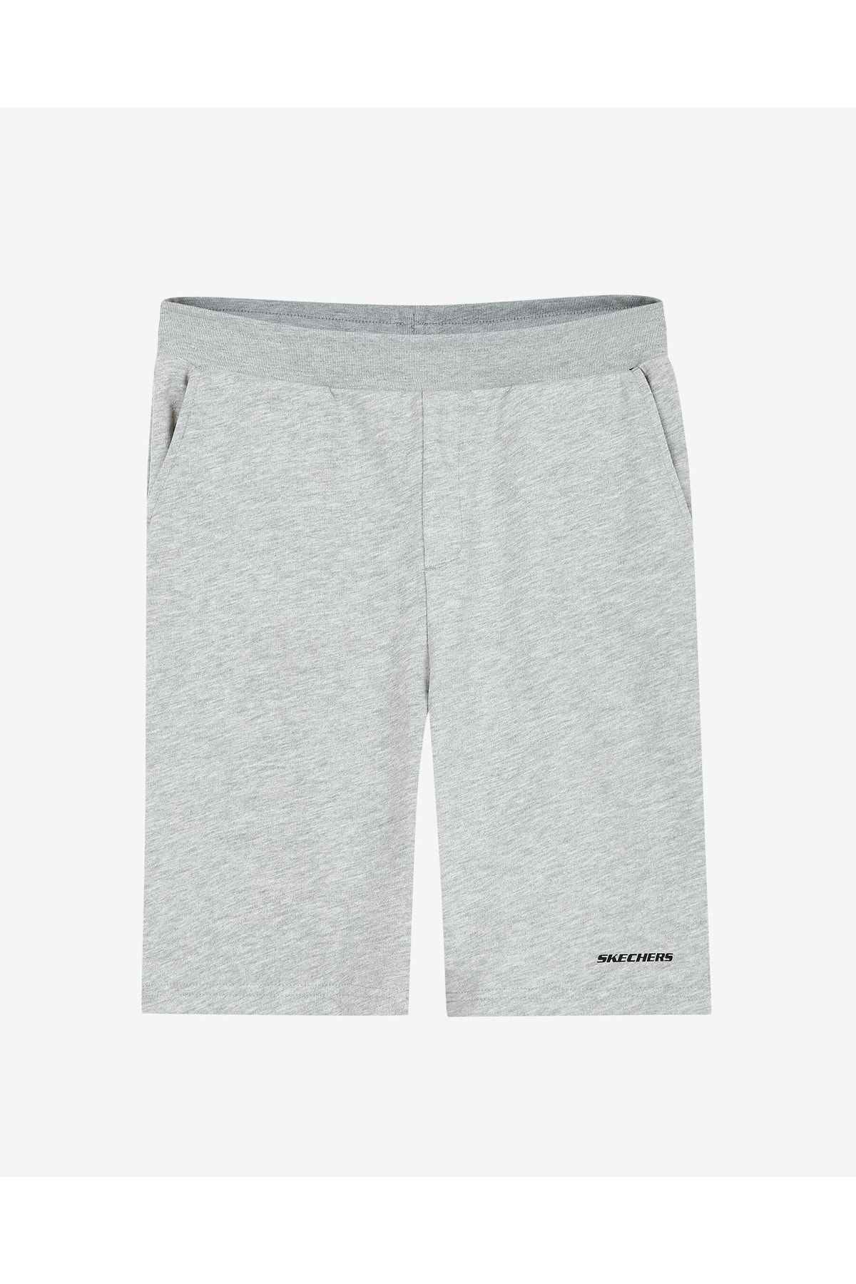 Skechers M New Basics Short Erkek Gri Spor Şort