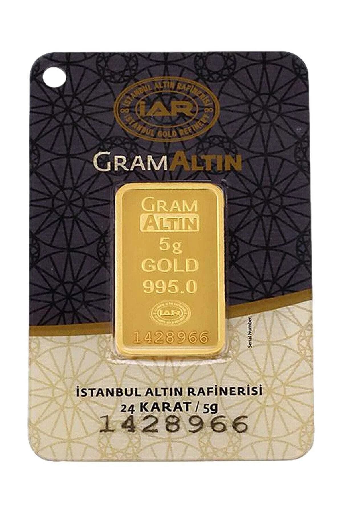 İar 5 Gram 24 Ayar Altın Külçe Kürtüncü Kıymetli Madenler
