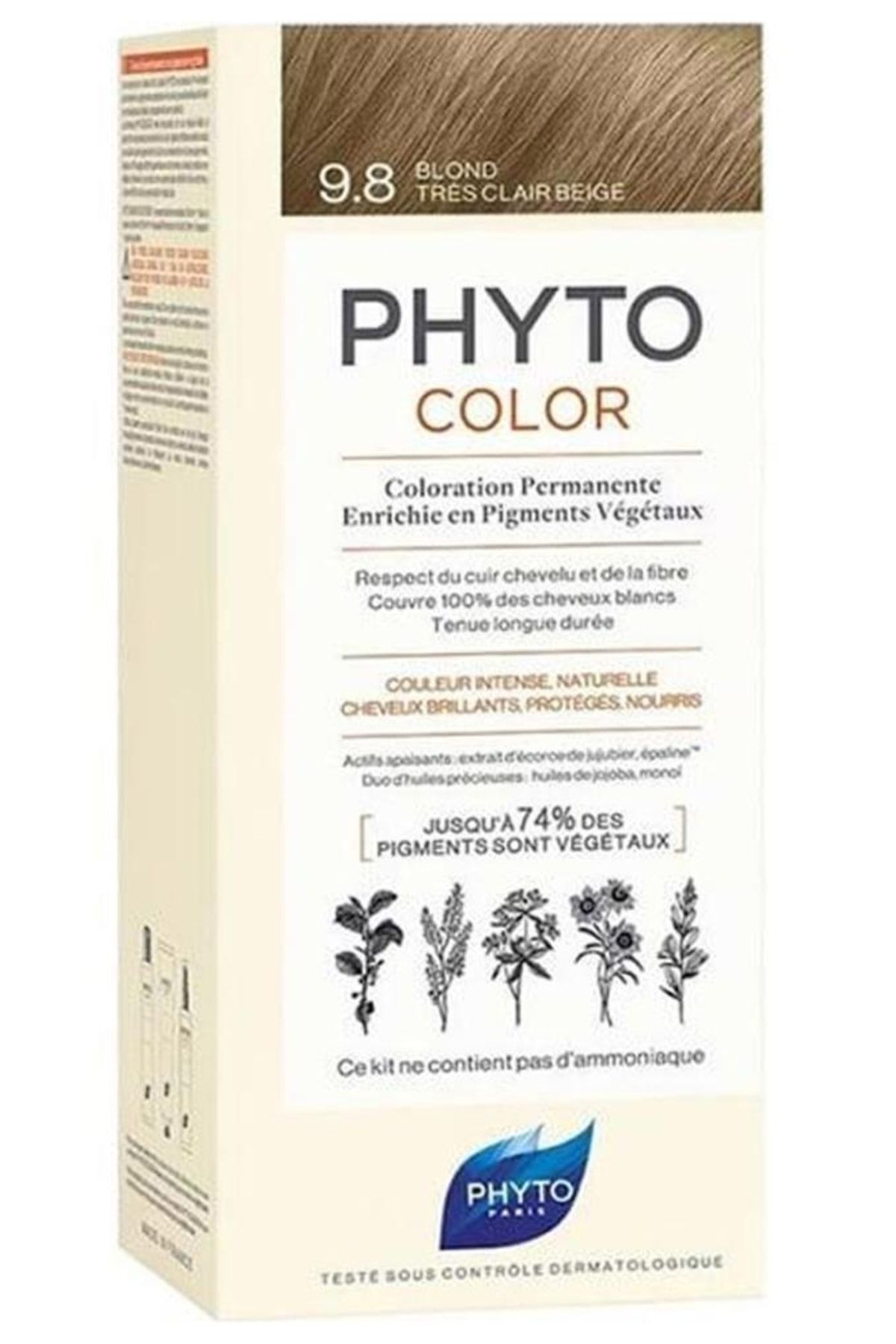 Phyto Color 9.8 Açık Sarı Bej (very Light Beige Blonde) | Bitkisel Saç Boyası
