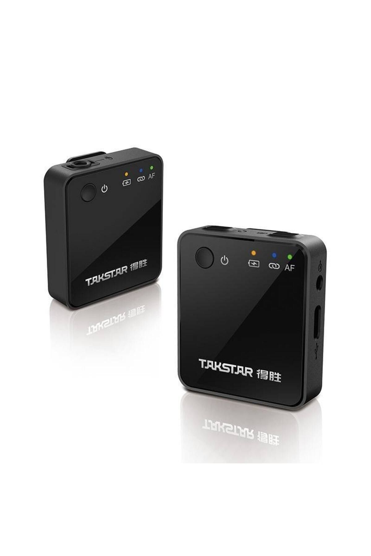 TakStar V1 Tek Kişilik Kablosuz 2.4 Ghz Yaka Video Mikrofonu
