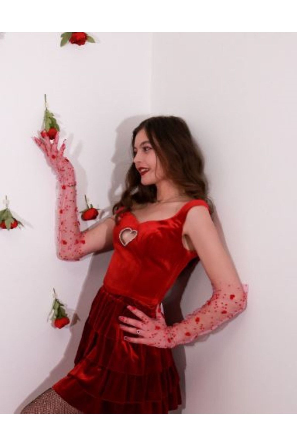 Reorah Collection Romantic Dress - Kırmızı