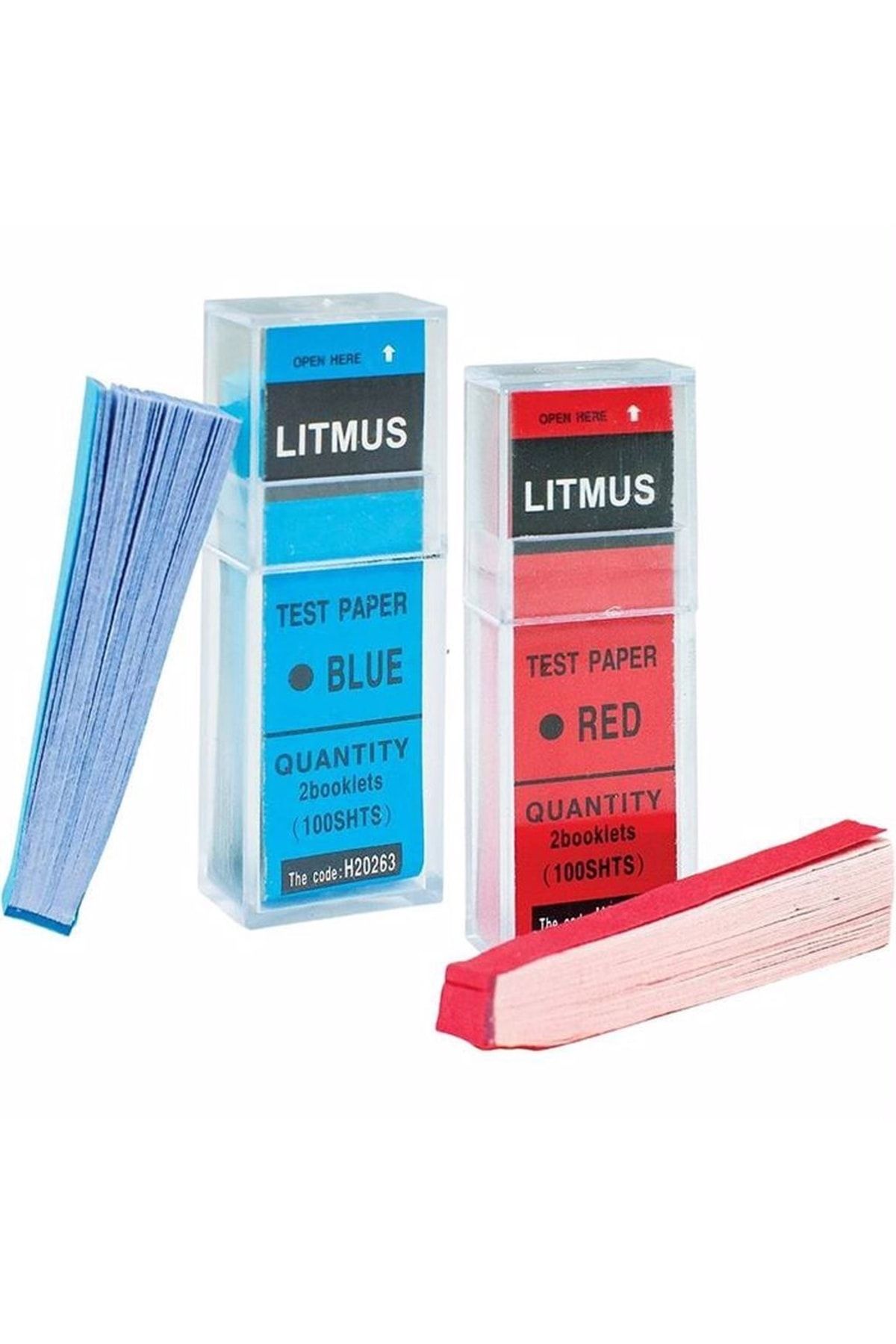 litmus Turnusol Kağıdı Seti 100 Adet Kırmızı + 100 Adet Mavi