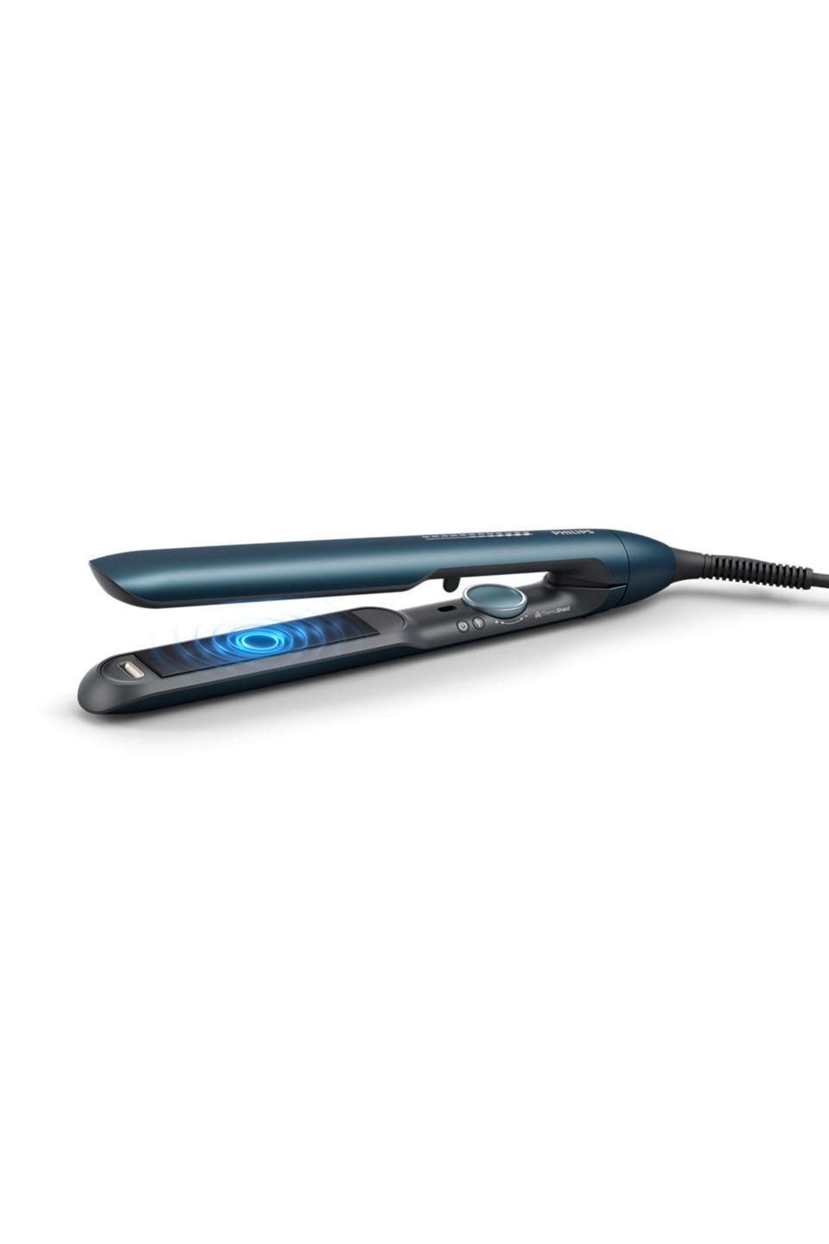 Philips Iyonizer Argan Yağı Katkılı Seramik Saç Düzleştirici, Deniz Mavisi