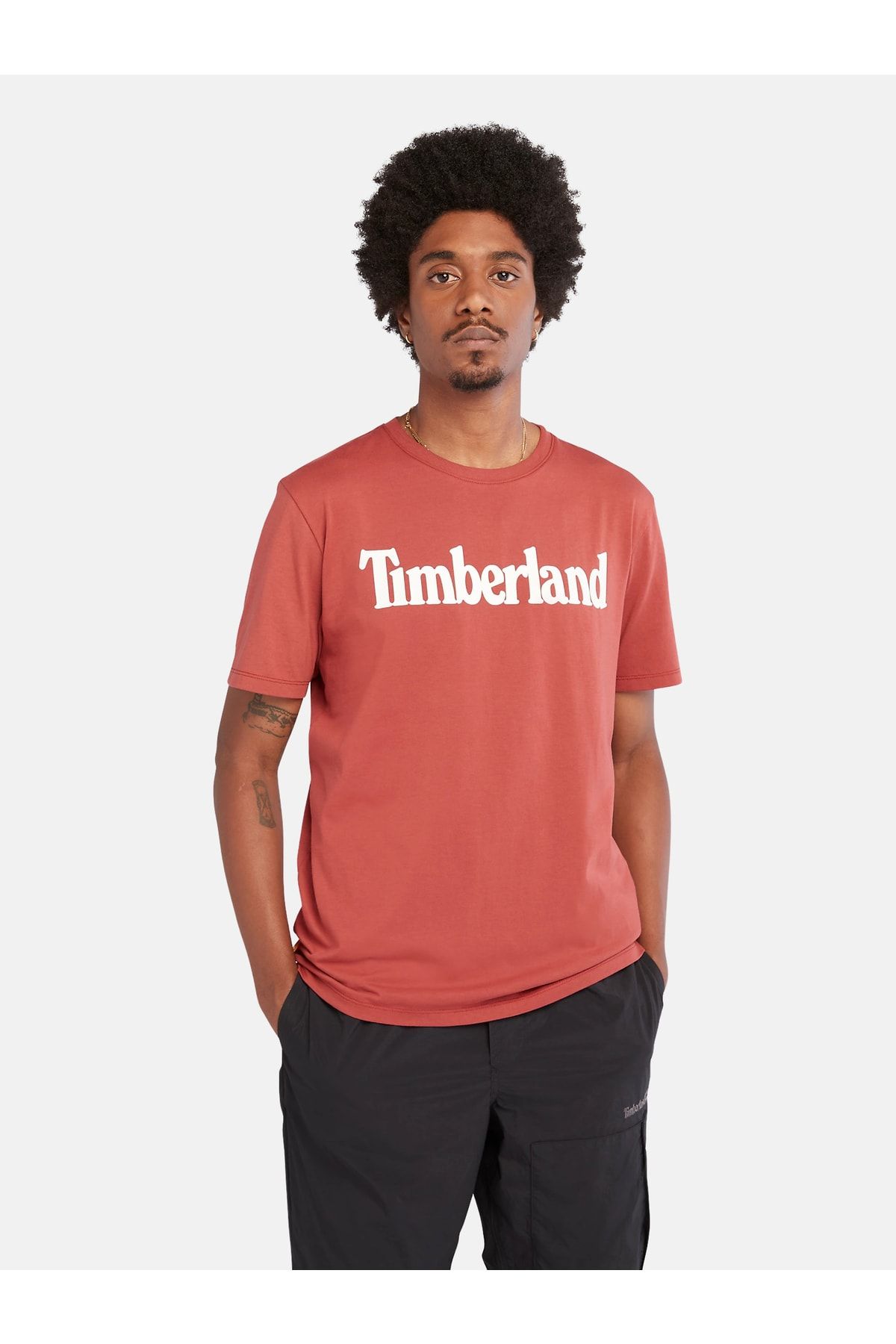 Timberland Kennebec Linear Tee Erkek Turuncu Tshirt Tb0a2c31dh91
