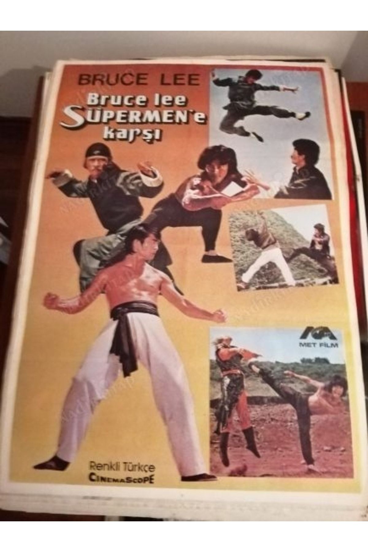 Plakperest Bruce Lee Supermen E Karşı - 70x100 Cm Ebatlarında Film Afişi