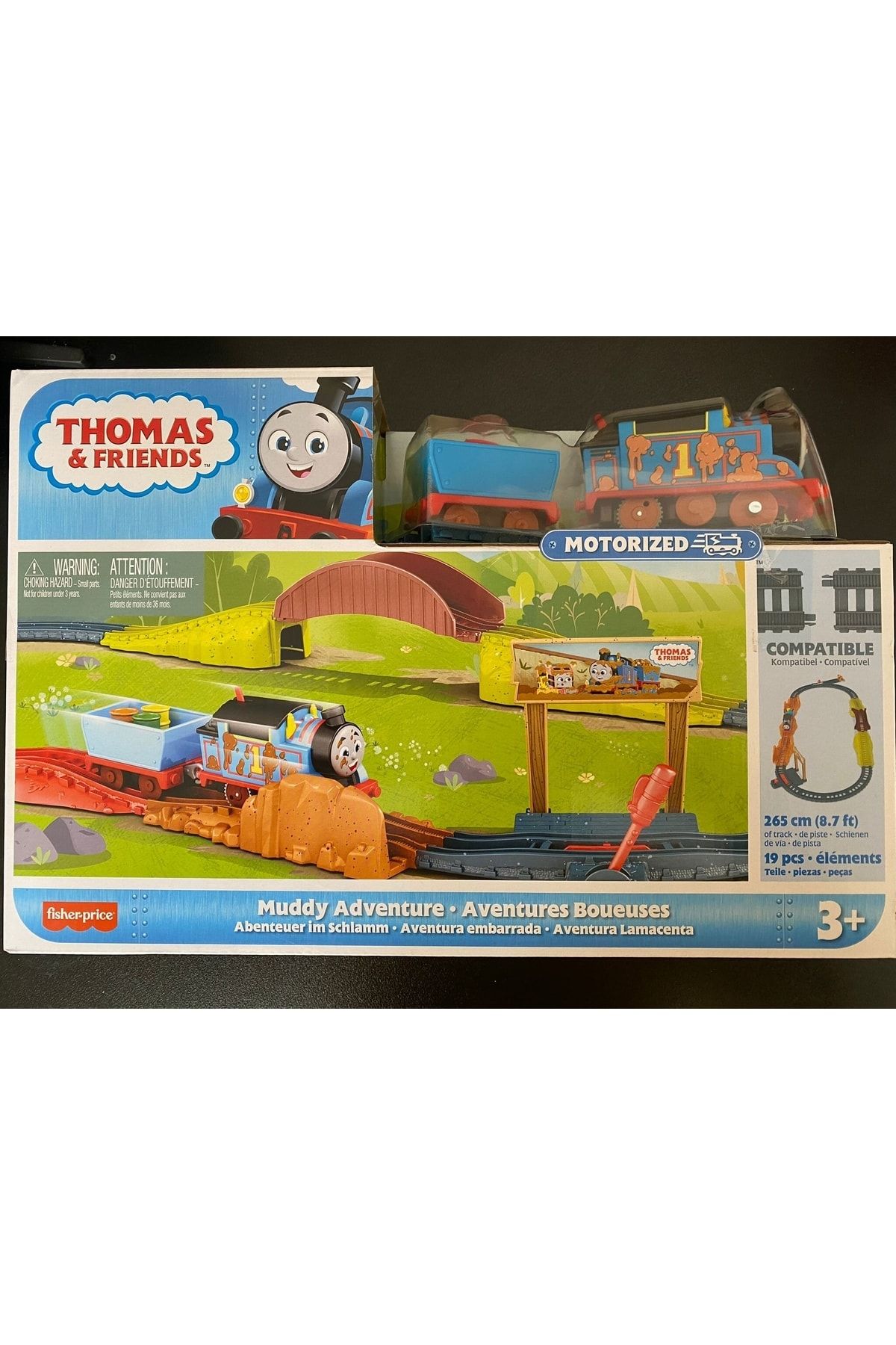 Thomas Friends Thomas Ve Arkadaşları - Motorlu Tren Seti Muddy Adventure