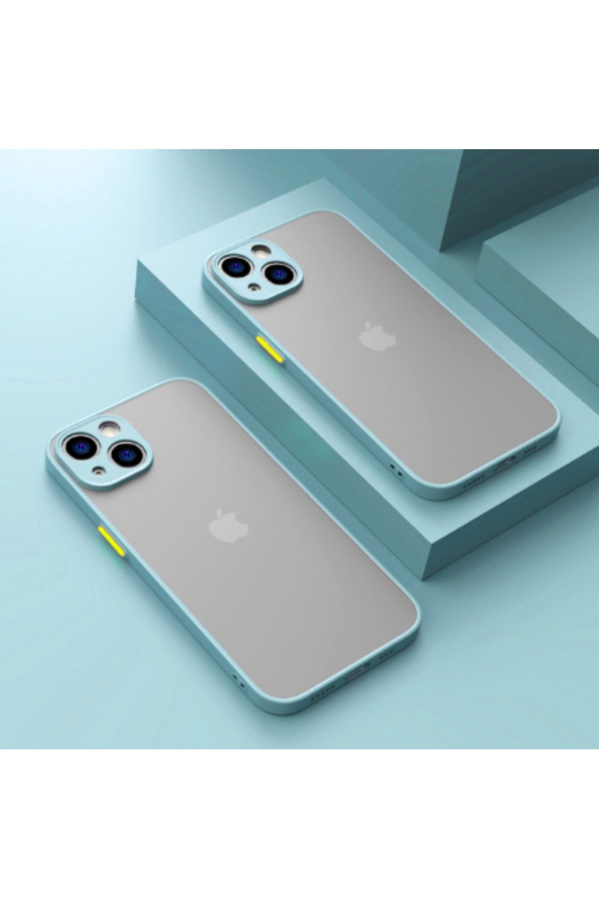 Nezih Case Apple Iphone 11 Kamera Korumalı Renkli Silikon Kılıf (PARMAK İZİ YAPMAZ LEKE TUTMAZ) Turkuaz