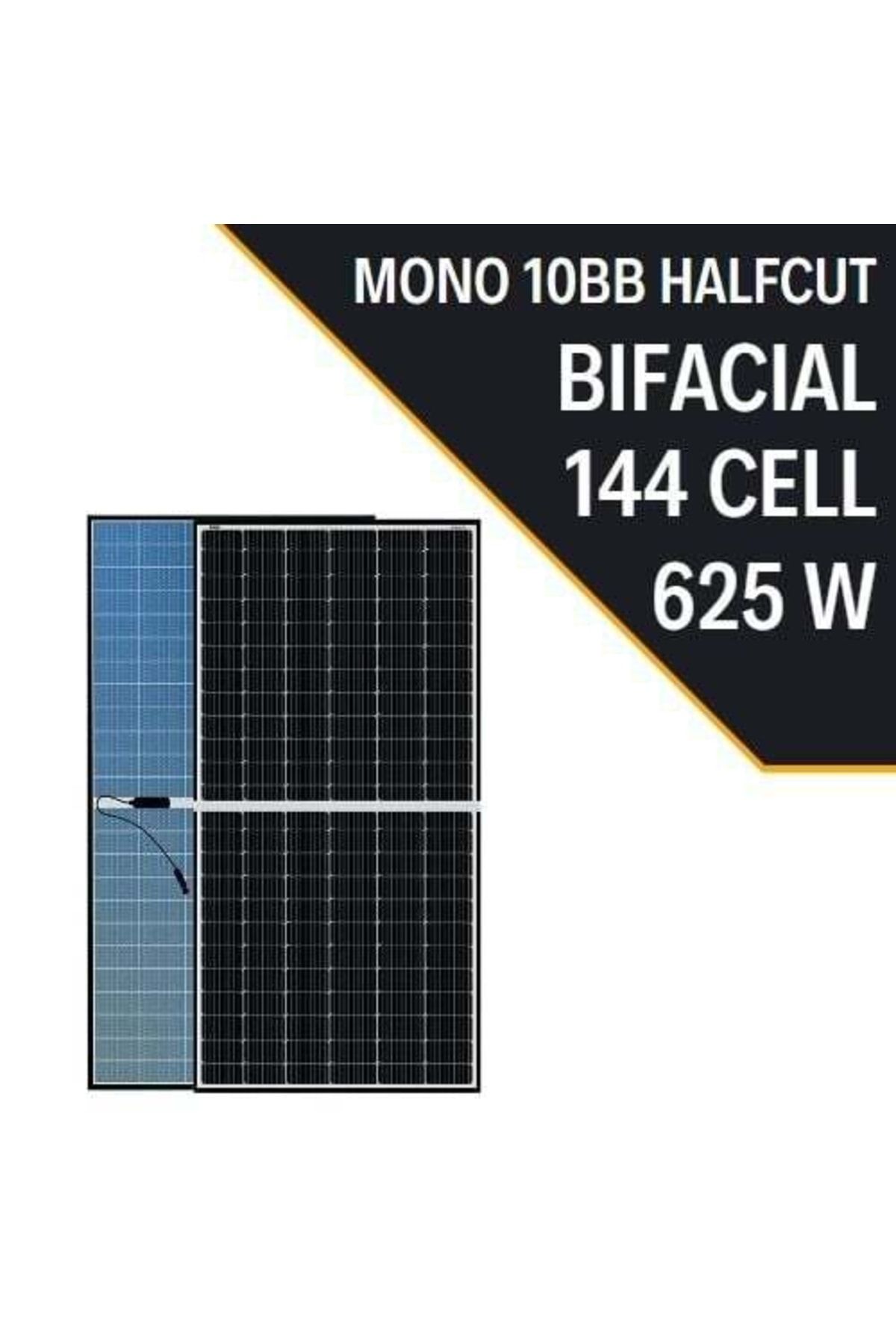 Lexron 625w 10bb Bıfacıal Half Cut Monokrıstal Güneş Paneli