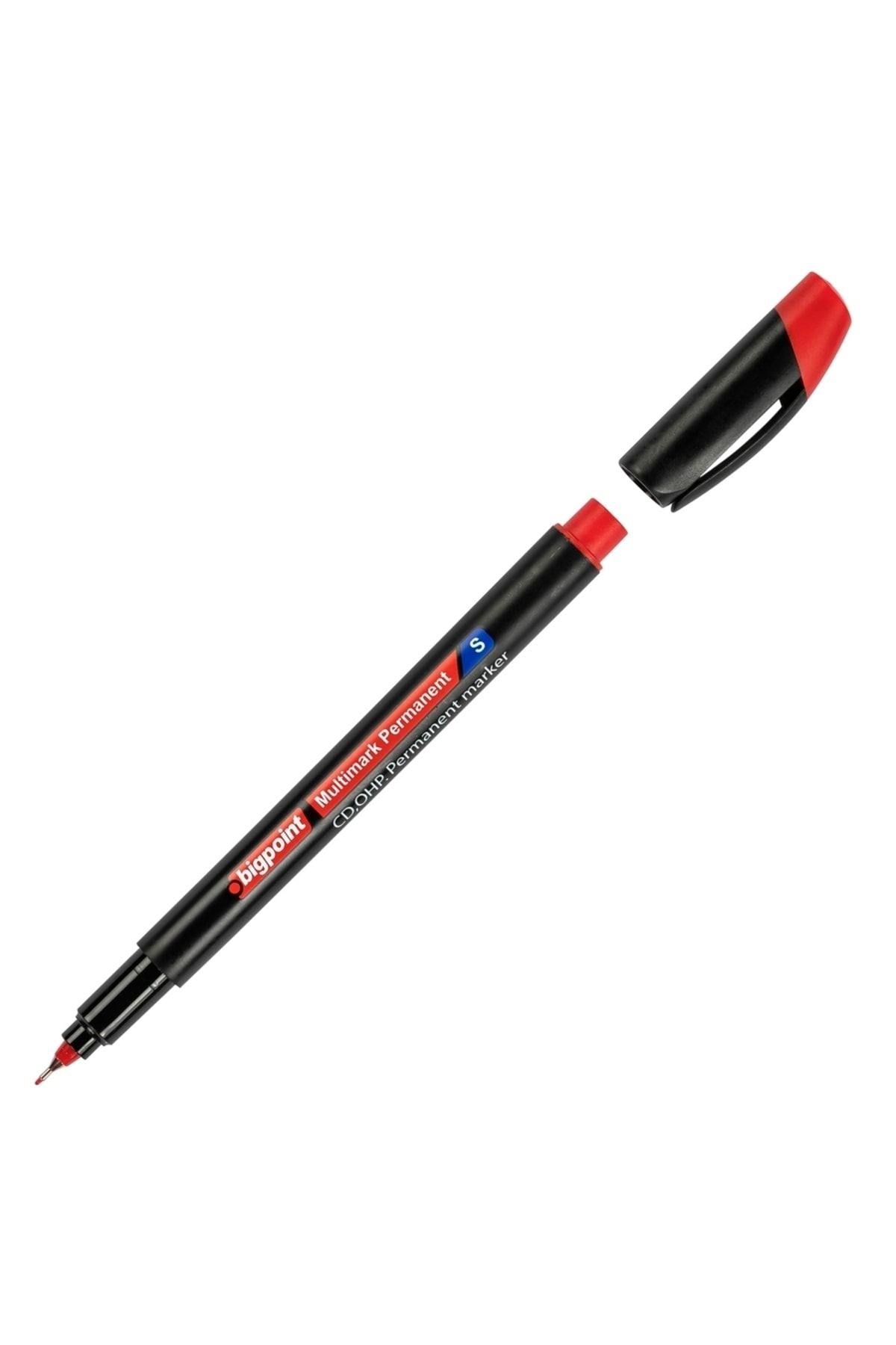 Bigpoint Ohp Permanent (asetat) Kalem S Kırmızı 12'li Kutu