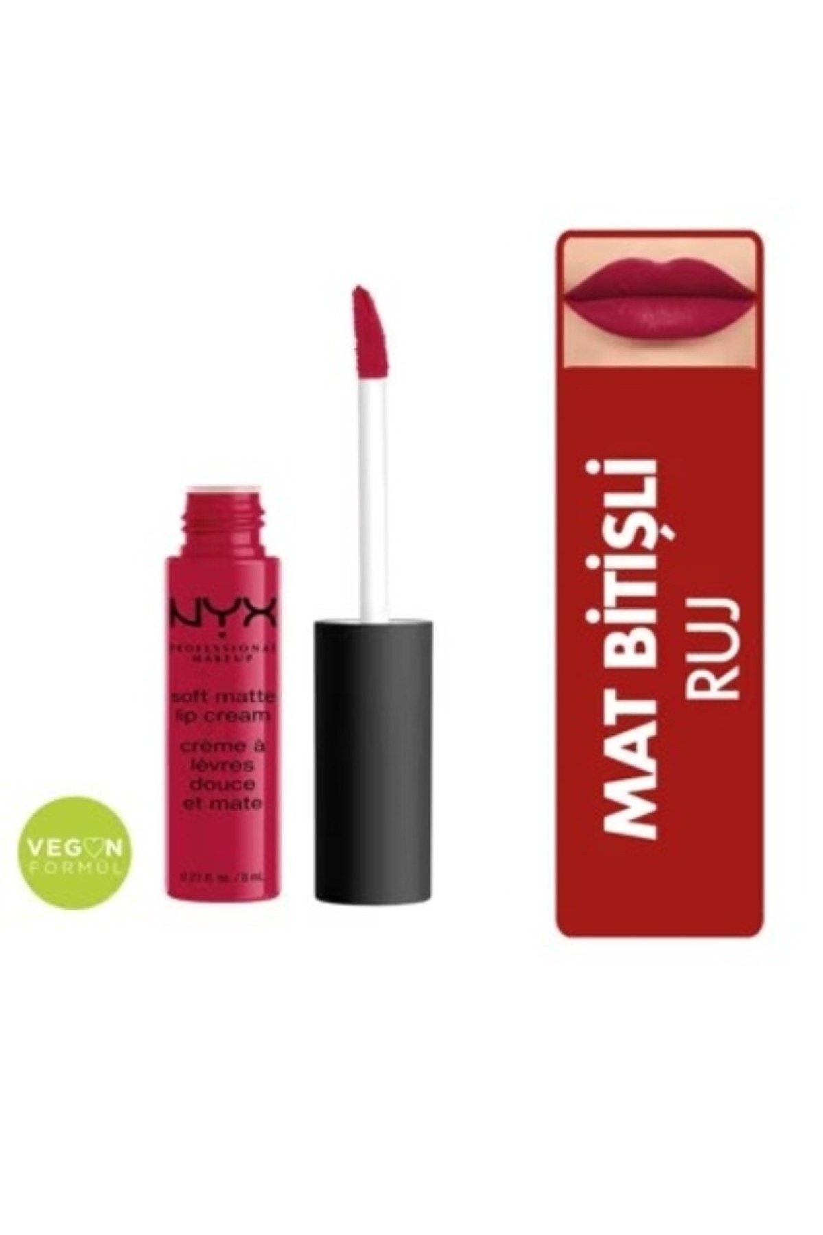 NYX Professional Makeup Mat Lip Cream Ruj Monte Carlo