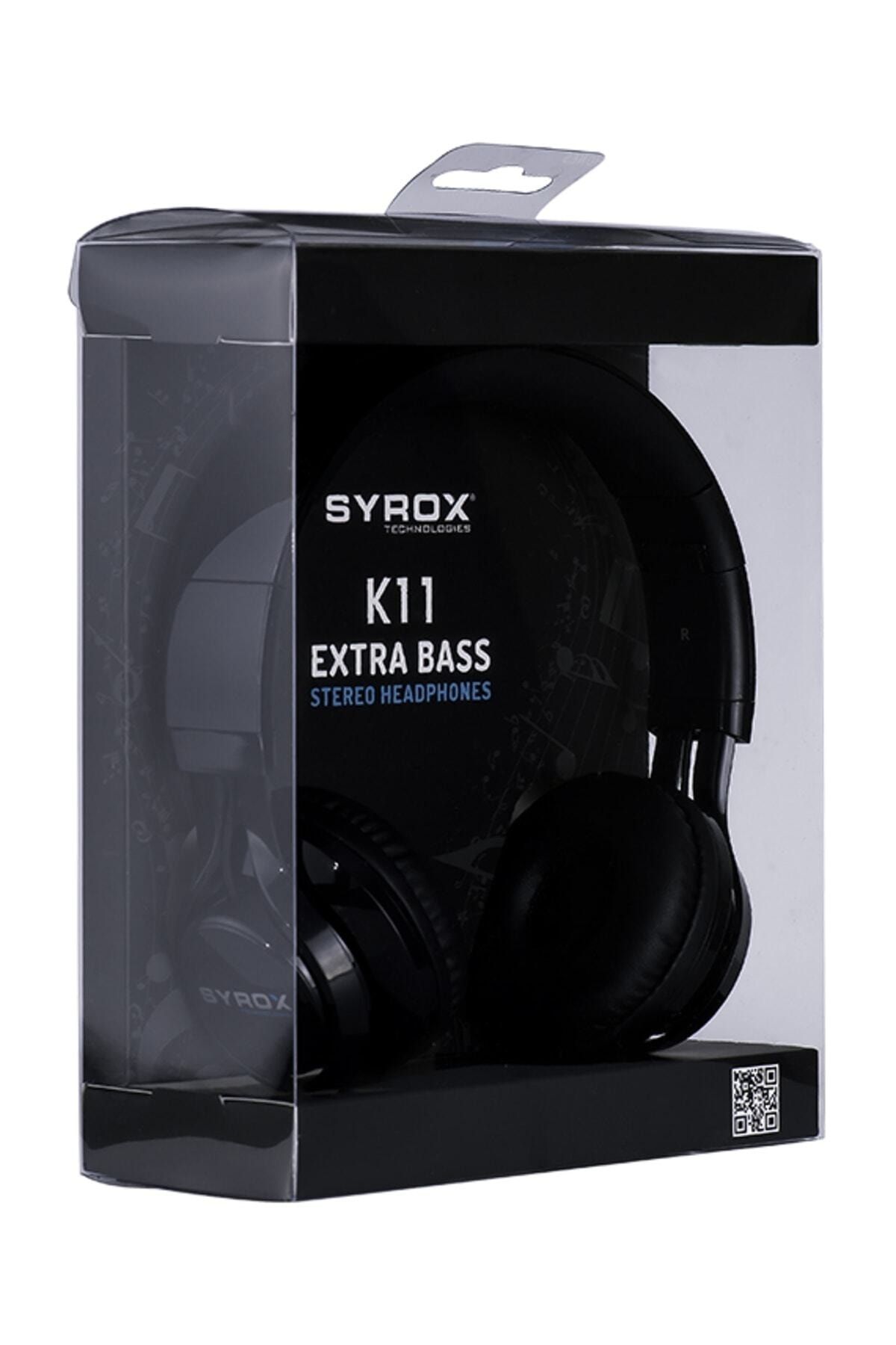Syrox K11 Kablolu Kulaküstü Mikrofonlu Stereo Kulaklık
