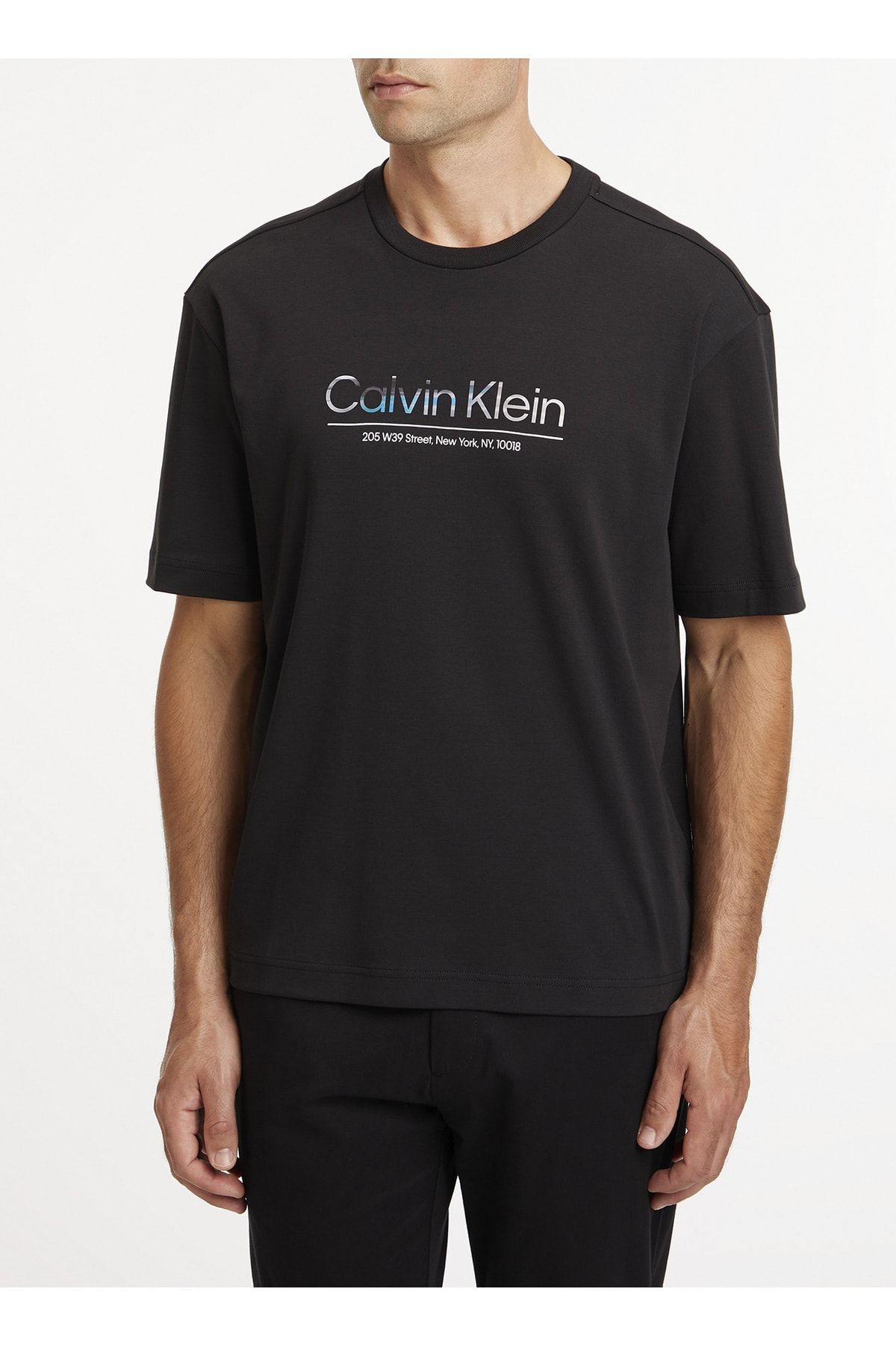 Calvin Klein Bisiklet Yaka Siyah Erkek T-shirt K10k111133beh