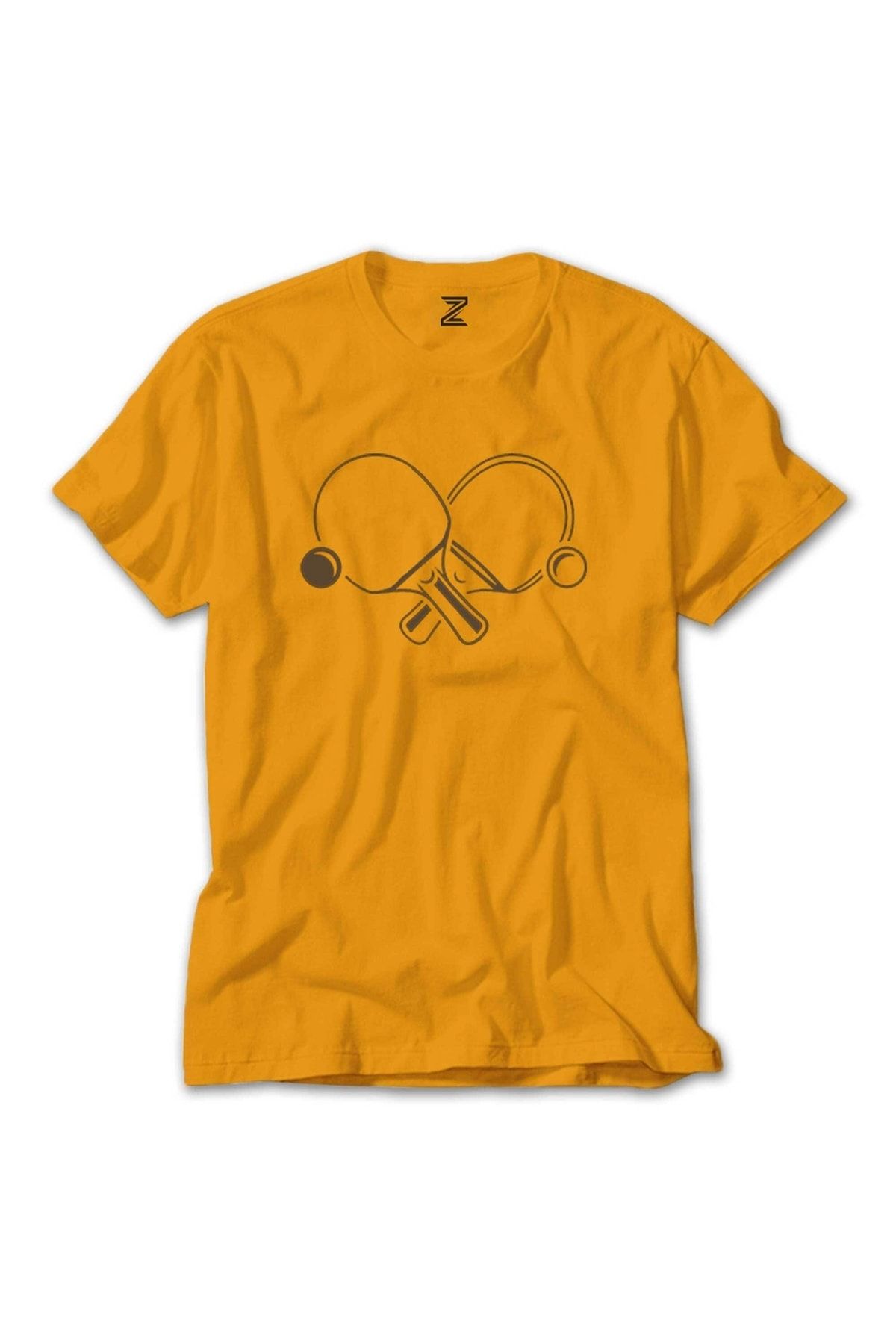 Z zepplin Ping Pong Rackets Soft Sarı Tişört