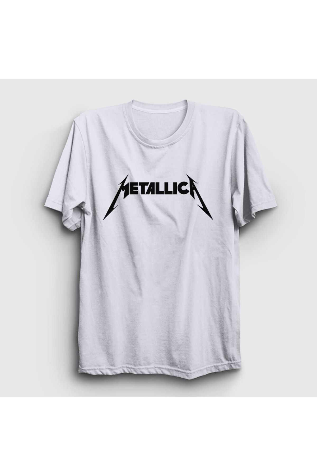 Presmono Unisex Beyaz Logo Metallica T-shirt 67013tt