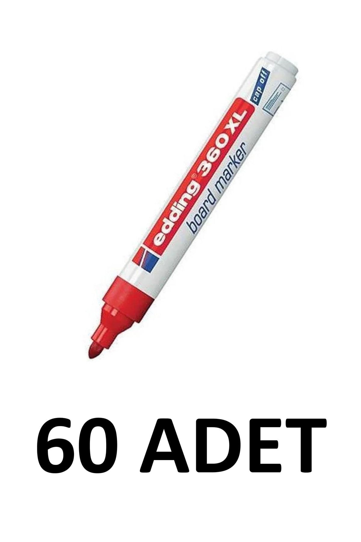 Edding 60 Adet 360xl Doldurulabilir Tahta Kalemi Kırmızı