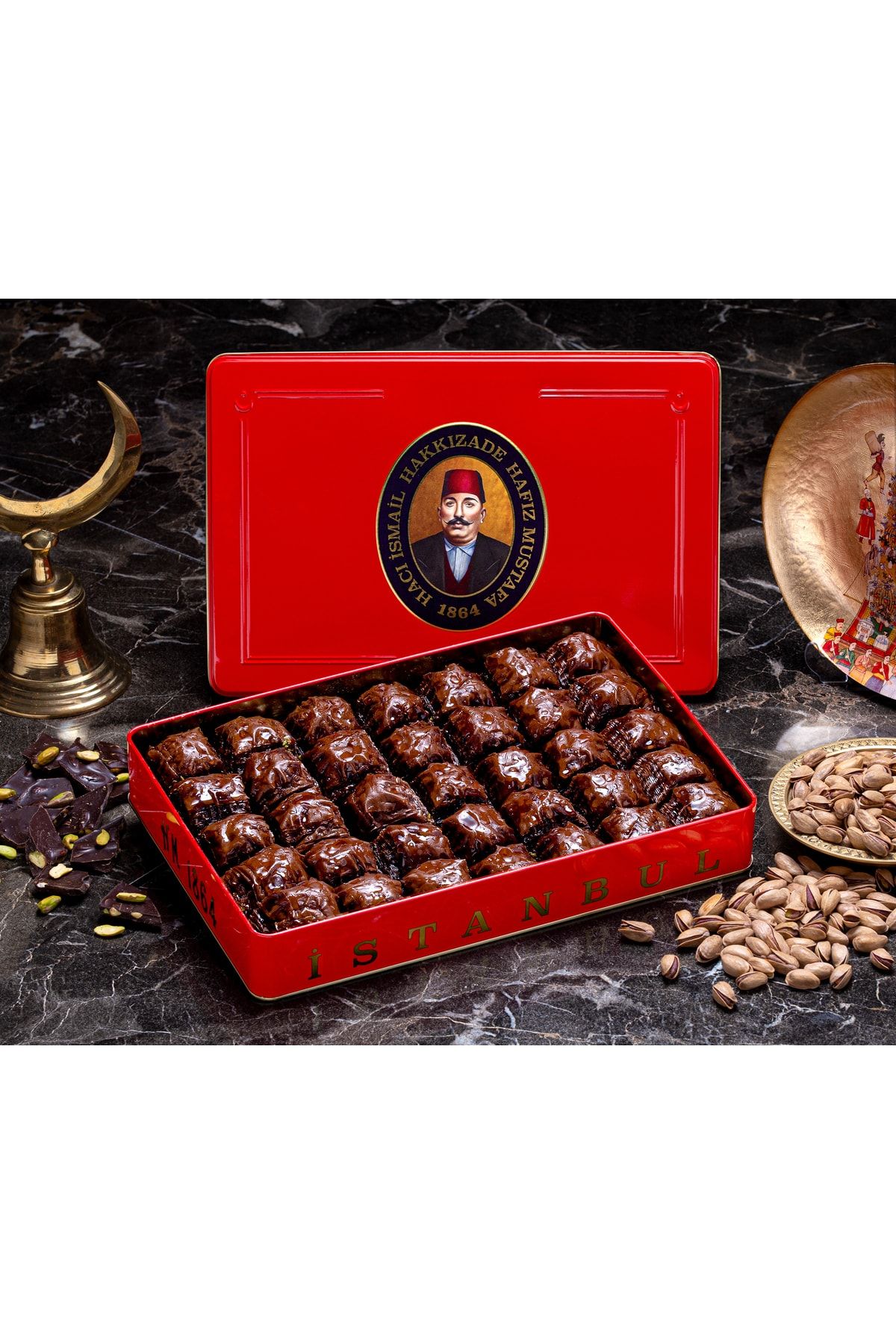 HAFIZ MUSTAFA 1864 Fıstıklı Çikolatalı Baklava L Kutu