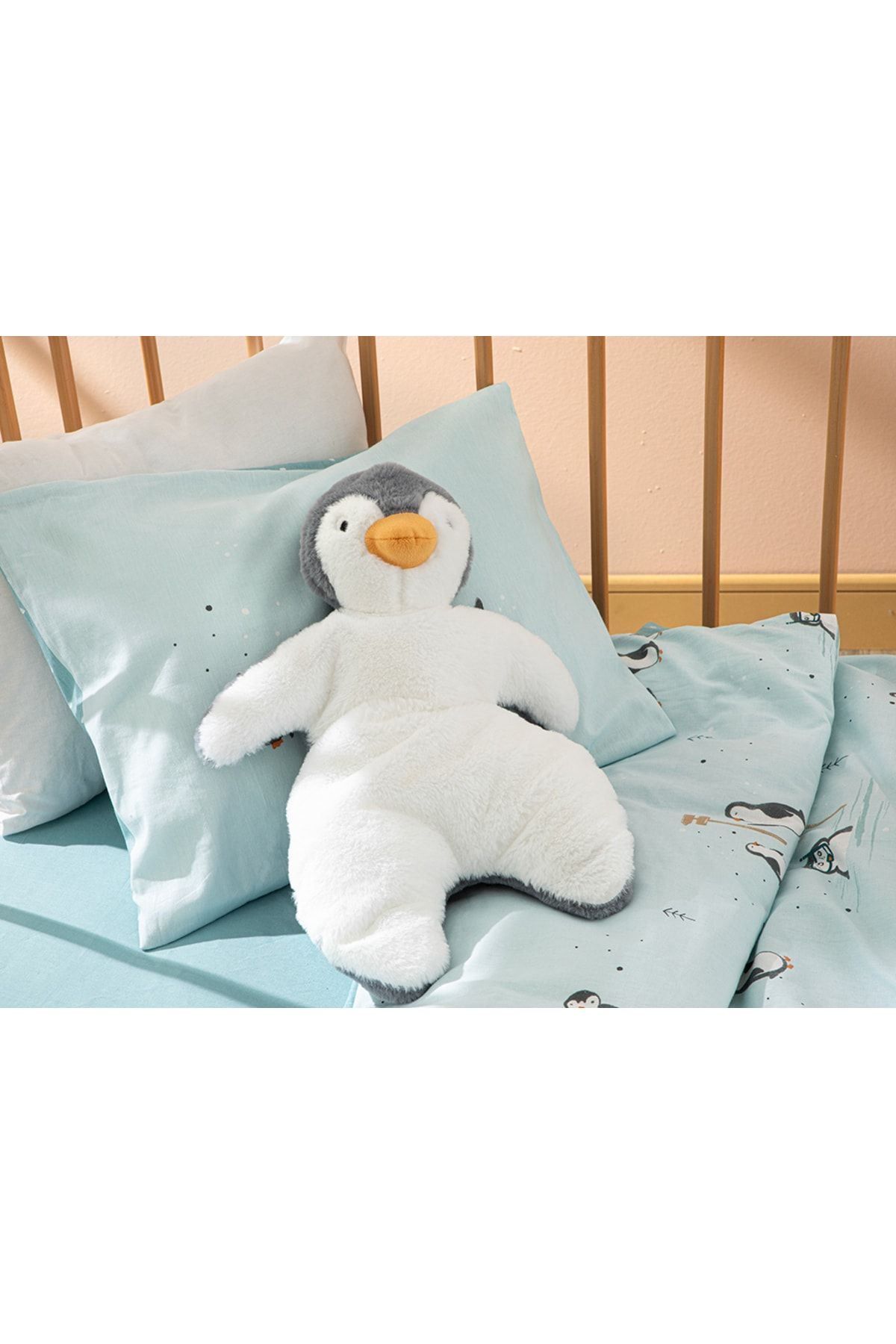 English Home Little Penguin Çocuk Yastık 38x40 Cm Beyaz