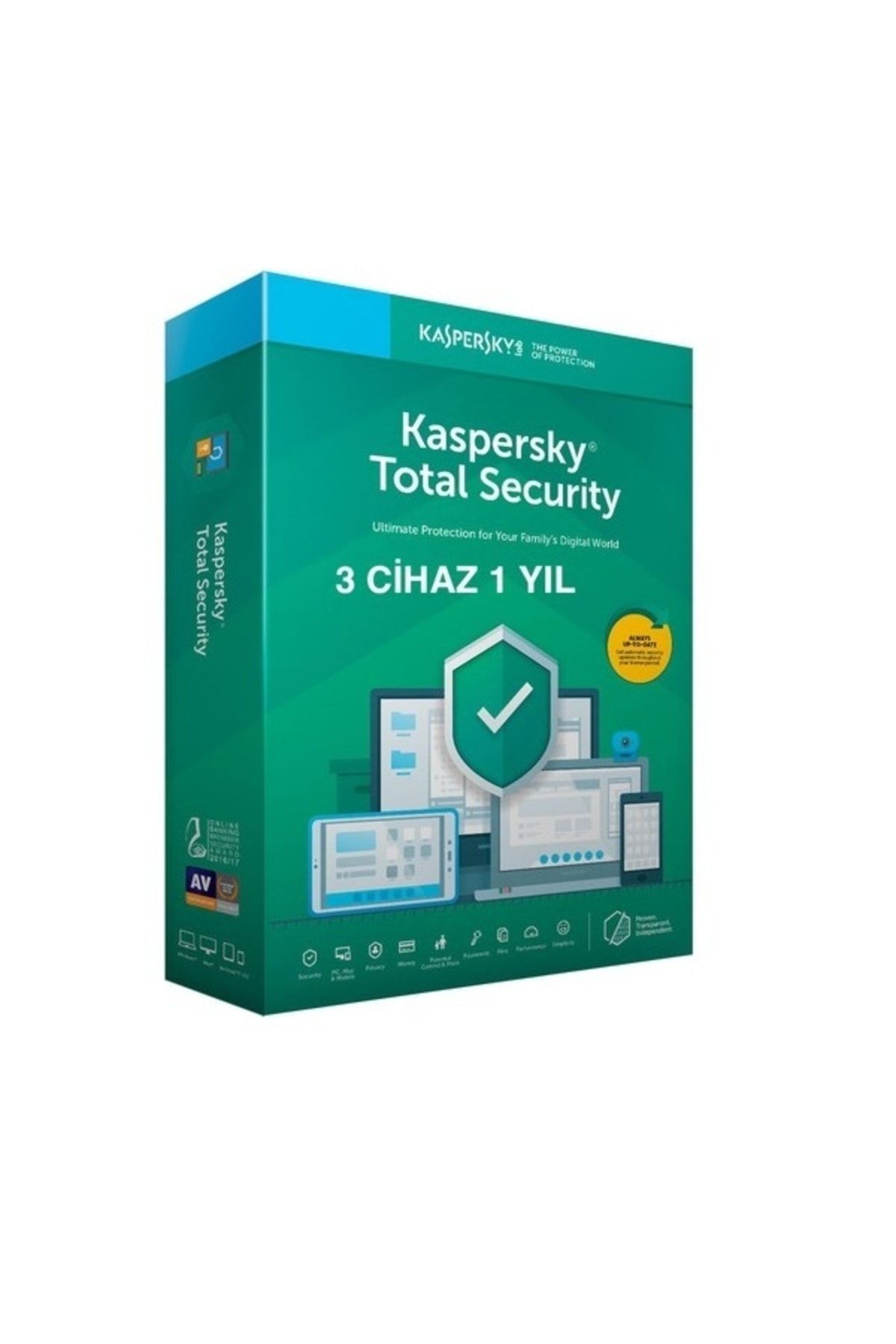 Kaspersky Total Security 3 Cihaz Tr Online Teslim Aktivasyon Kodu